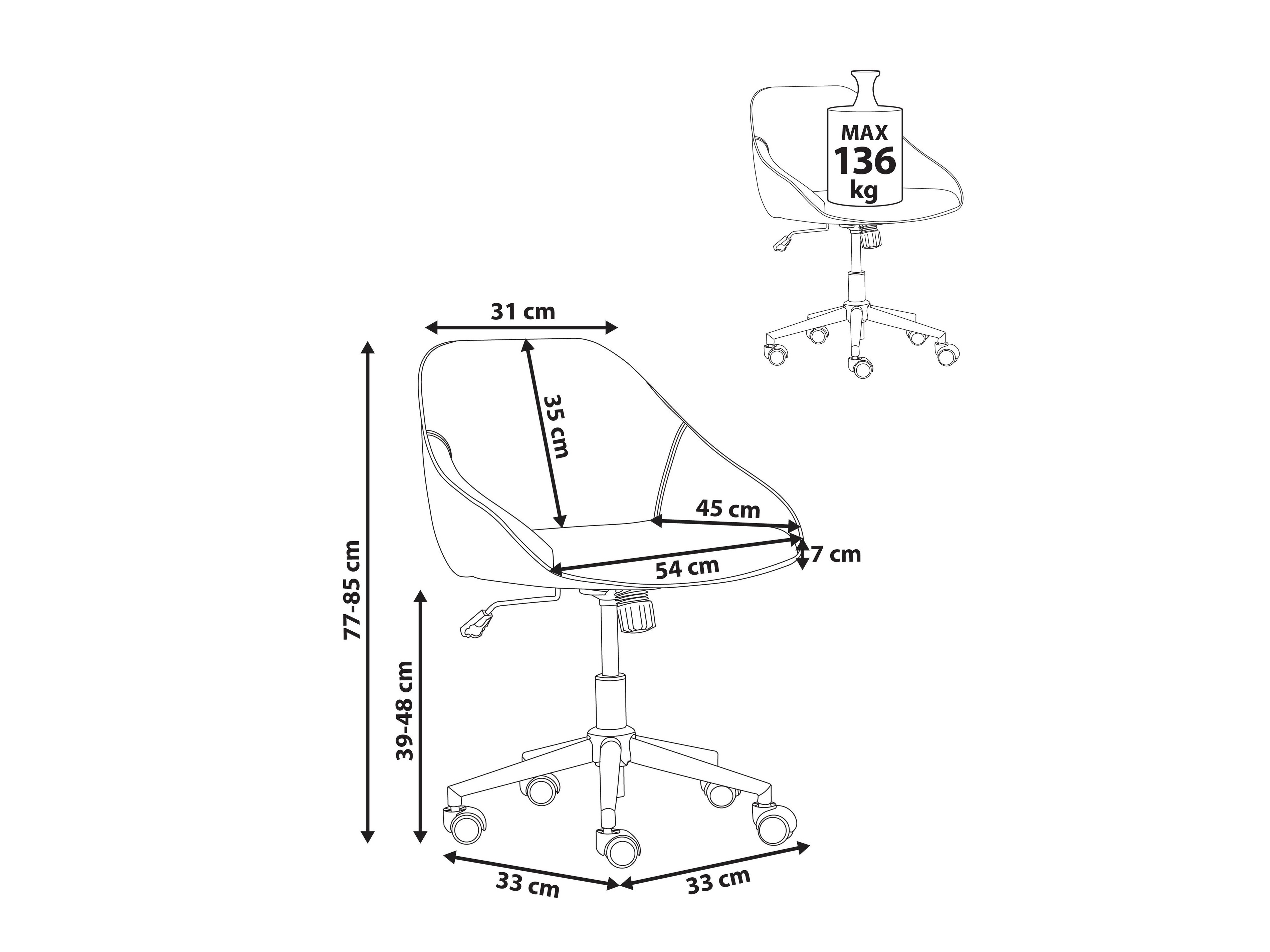 Офисный стул Berwyn 2770 (Серый + Золотой)