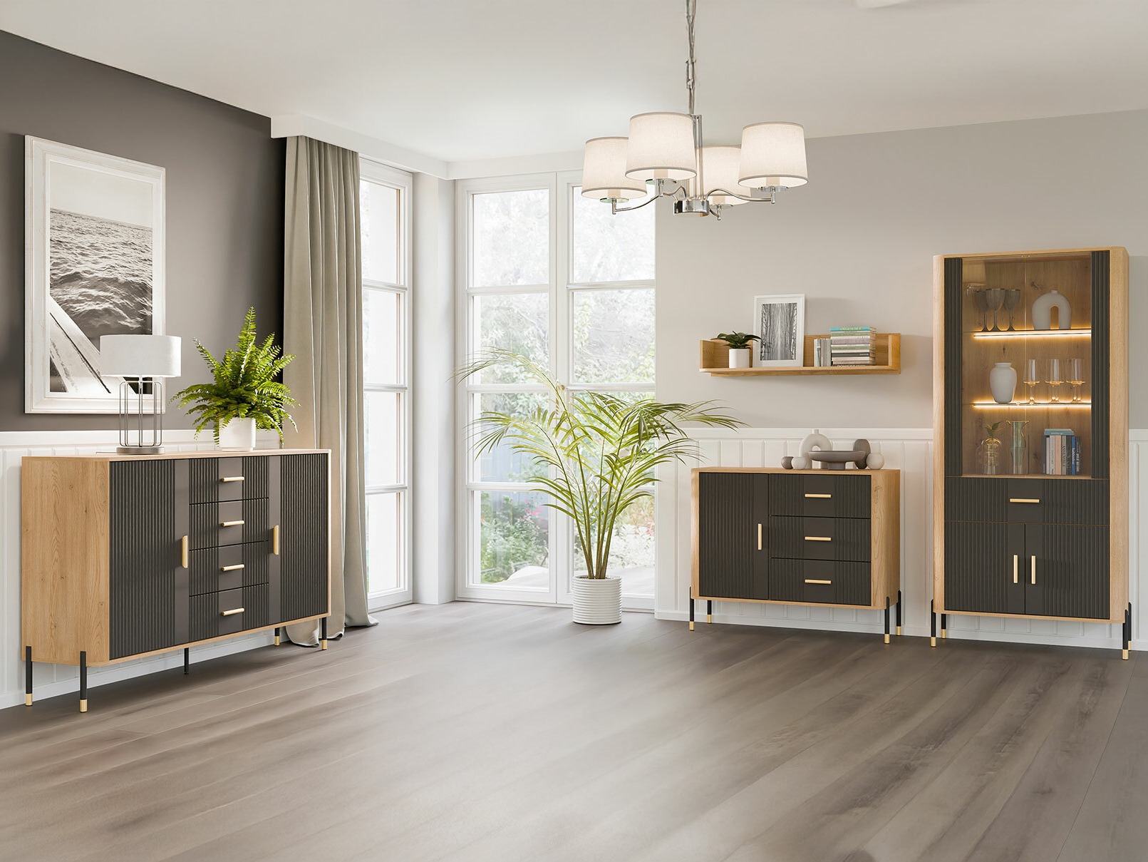 Plaukts Flosora 129 (Antracīts)