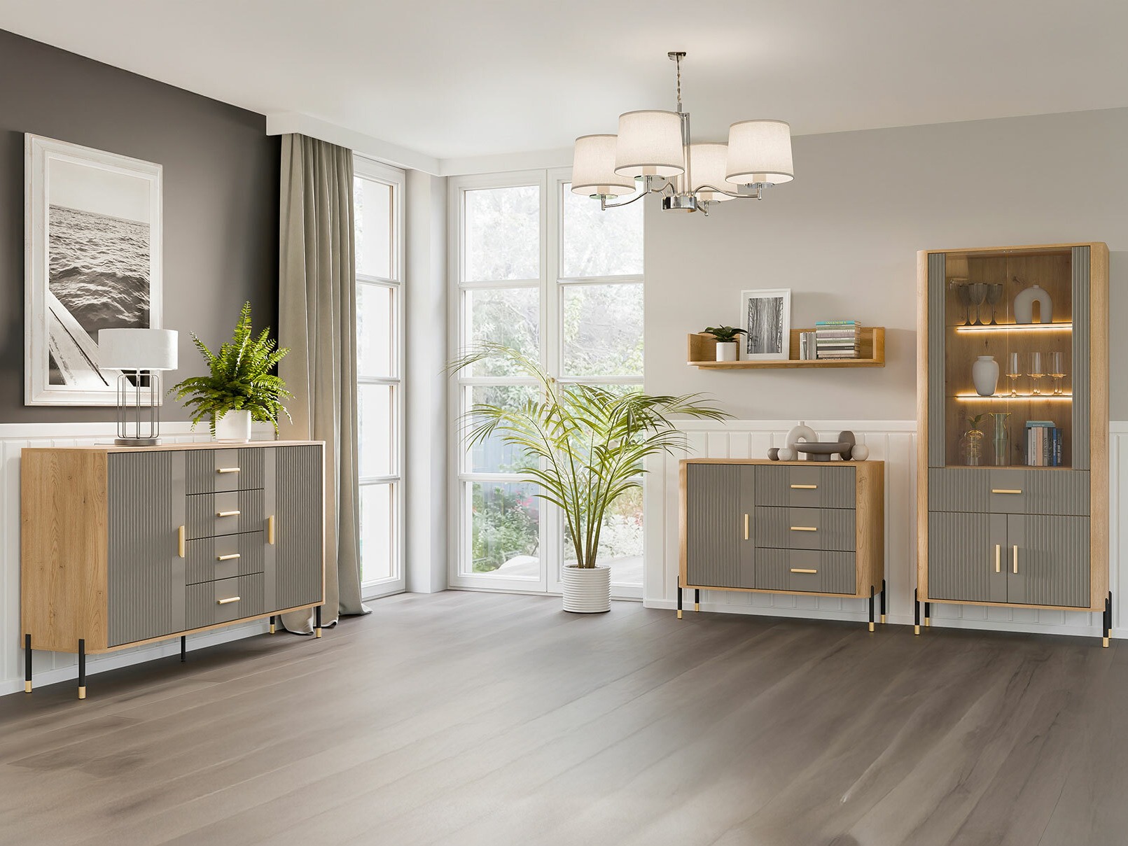 Стеллаж Flosora 129 (Серый)