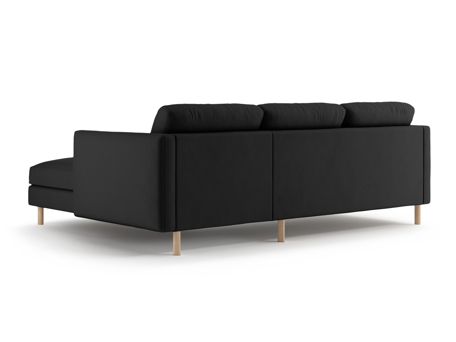 Stūra dīvāns Delavie 104 (Paris Black)