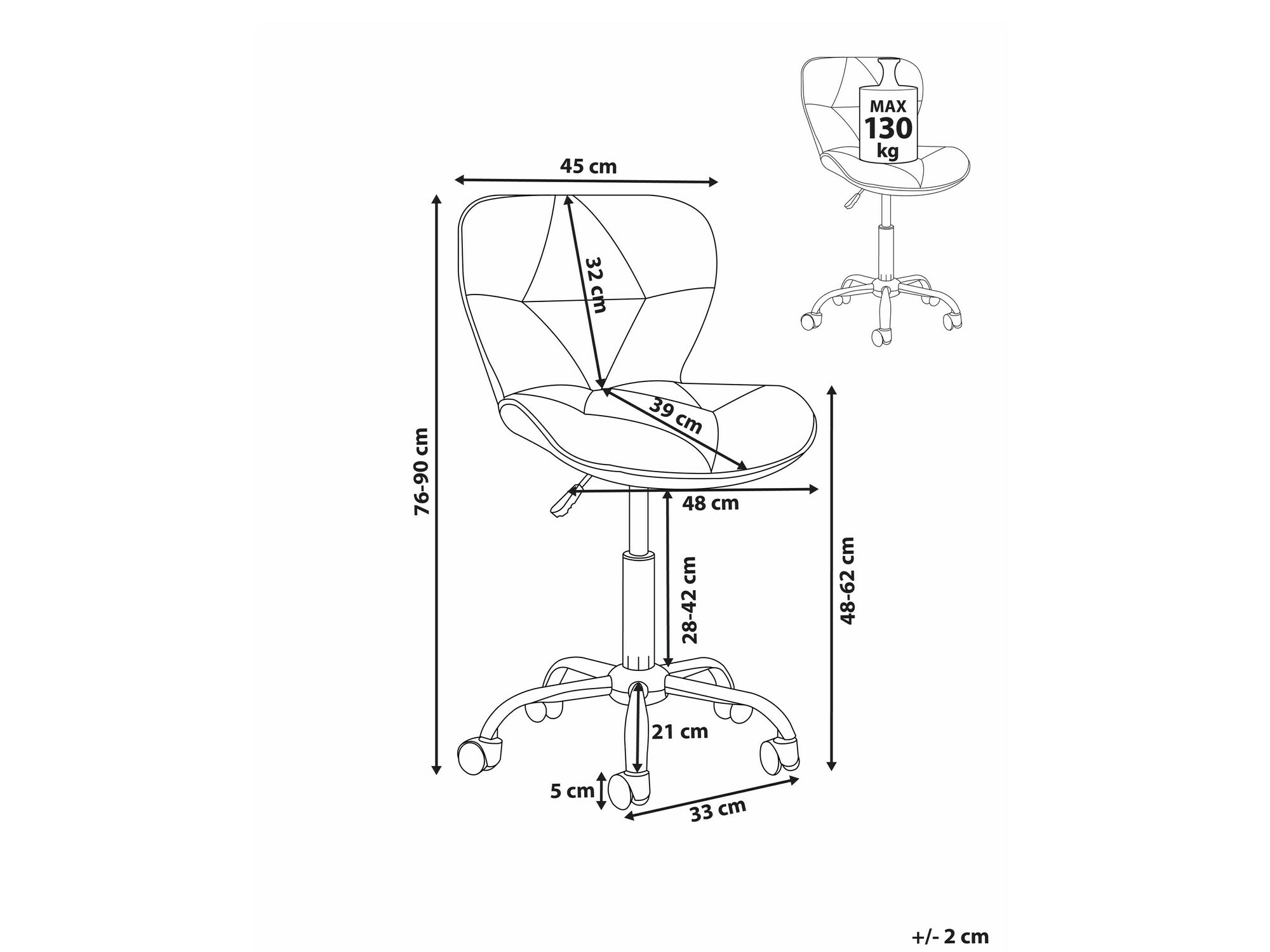 Biroja krēsls Berwyn 2475 (Bēšs)