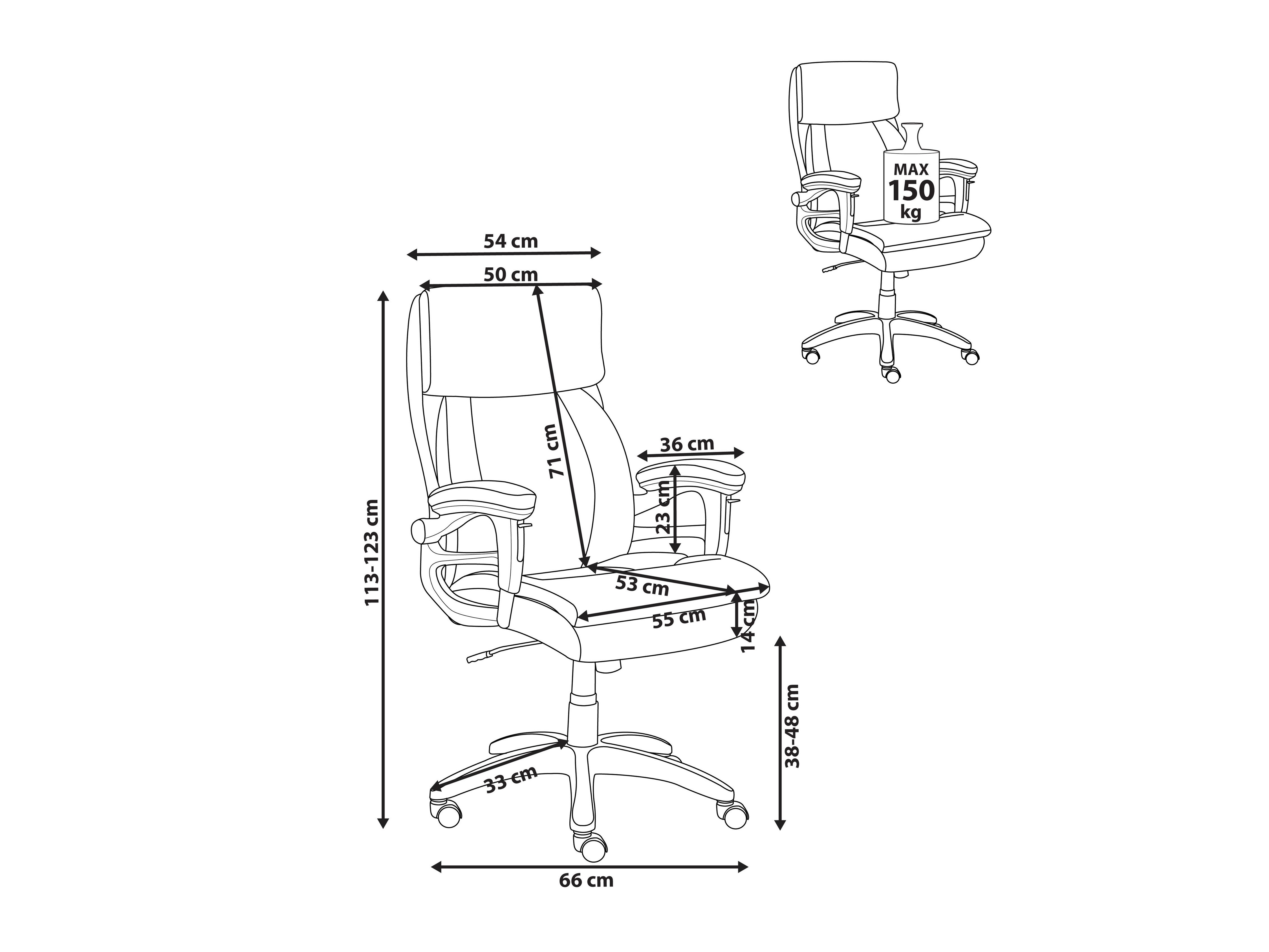 Biroja krēsls Berwyn 2773