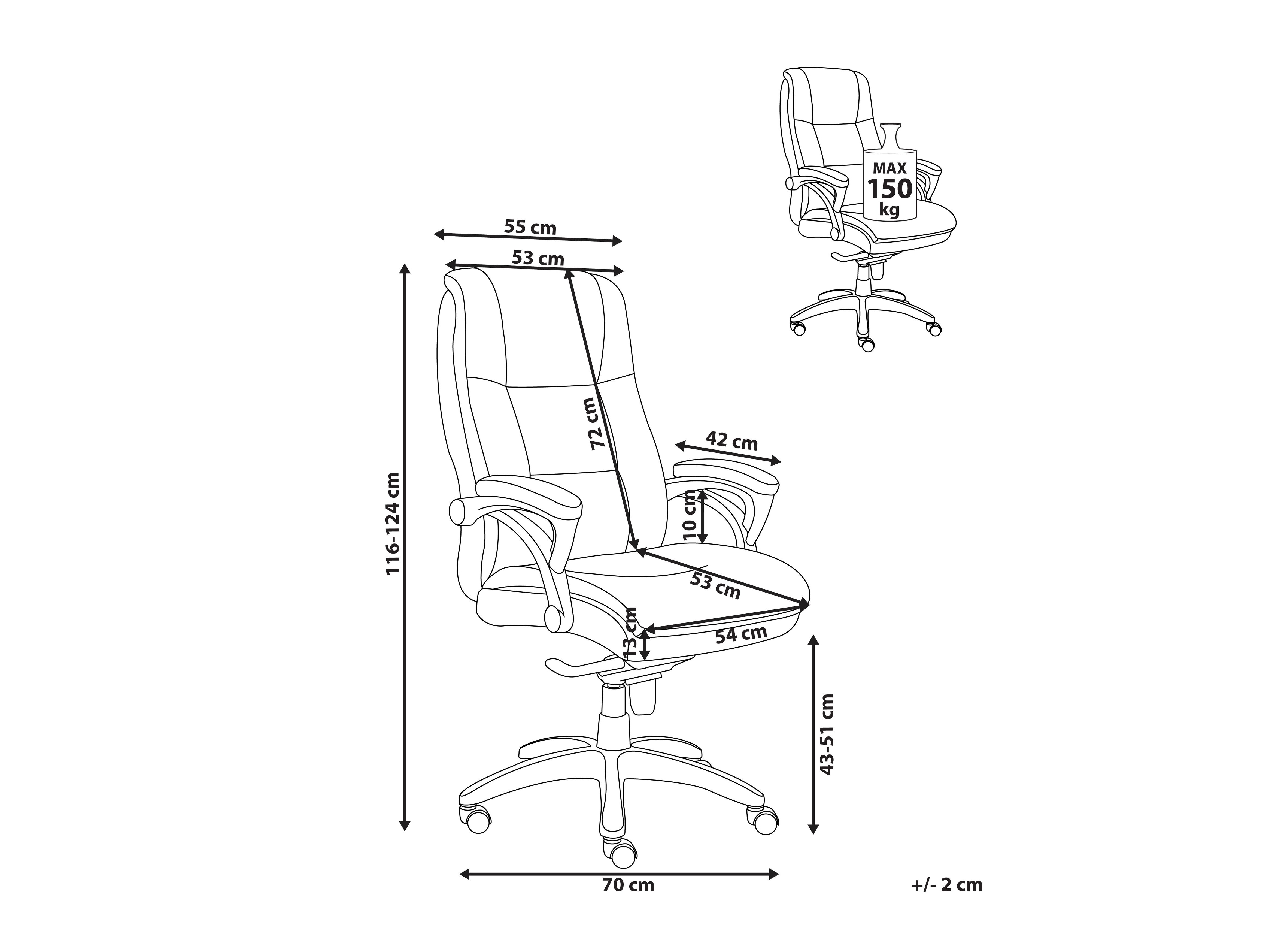 Biroja krēsls Berwyn 2774