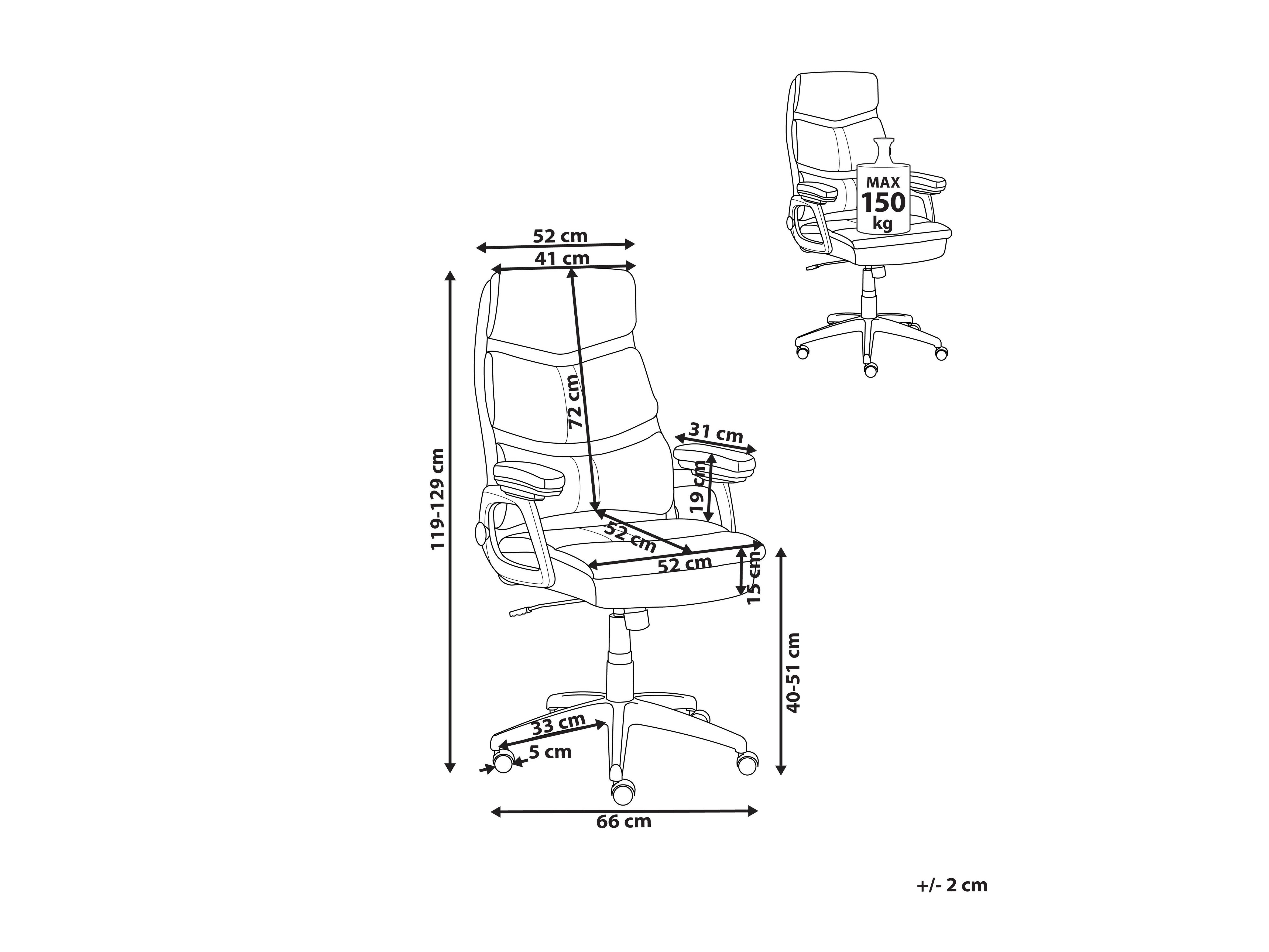 Biroja krēsls Berwyn 2776