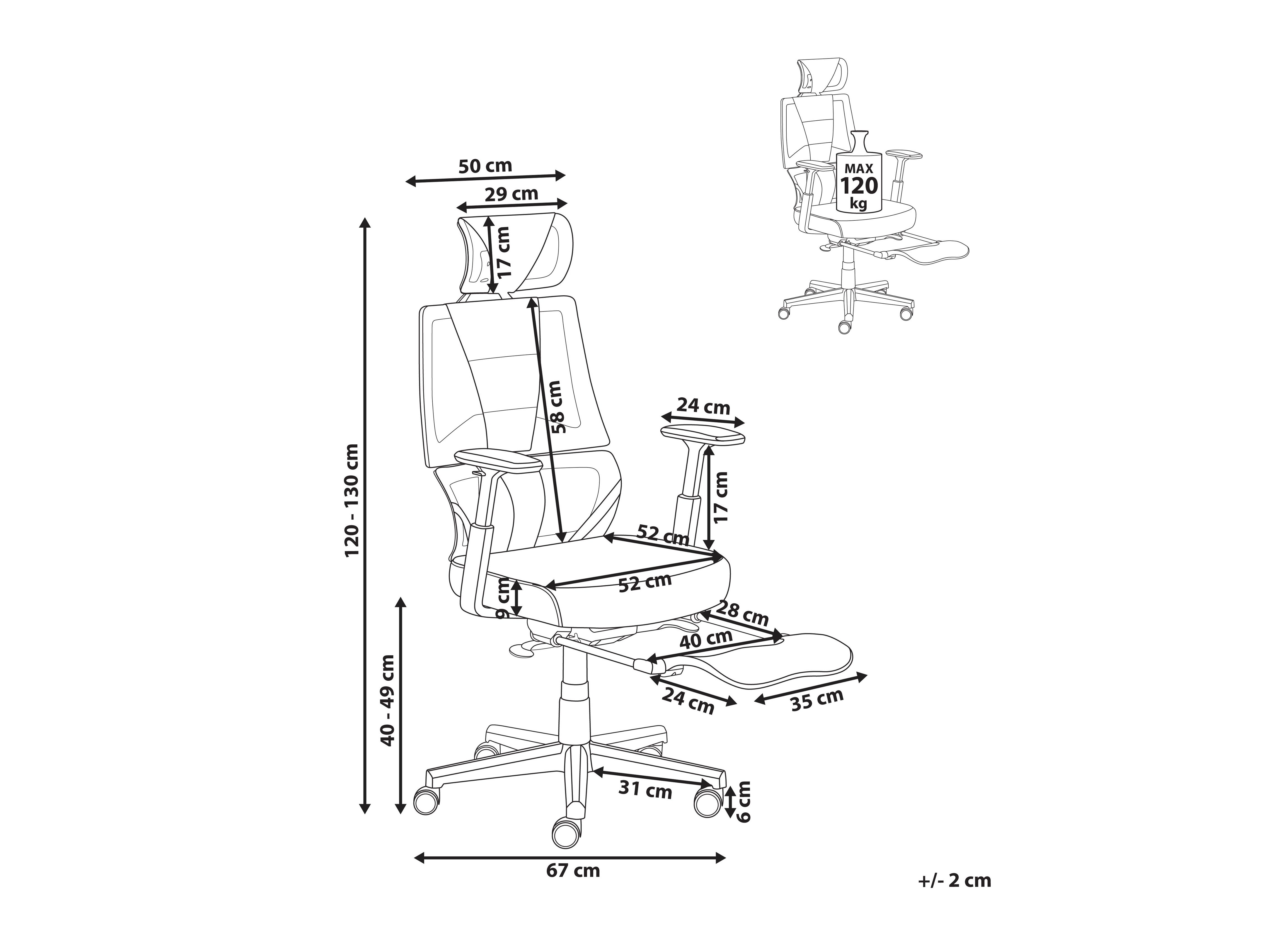 Biroja krēsls Berwyn 2784