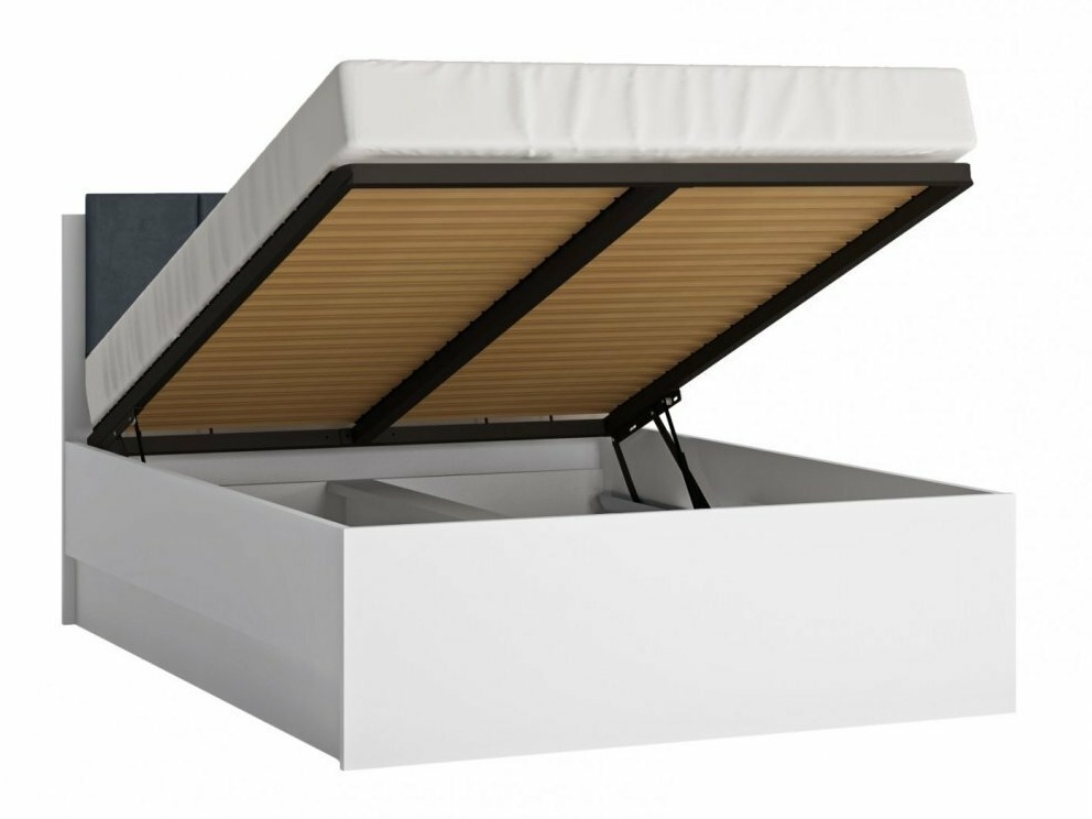 Guļamistabas komplekts Feldeli 122 (Balts + Glancēts balts)