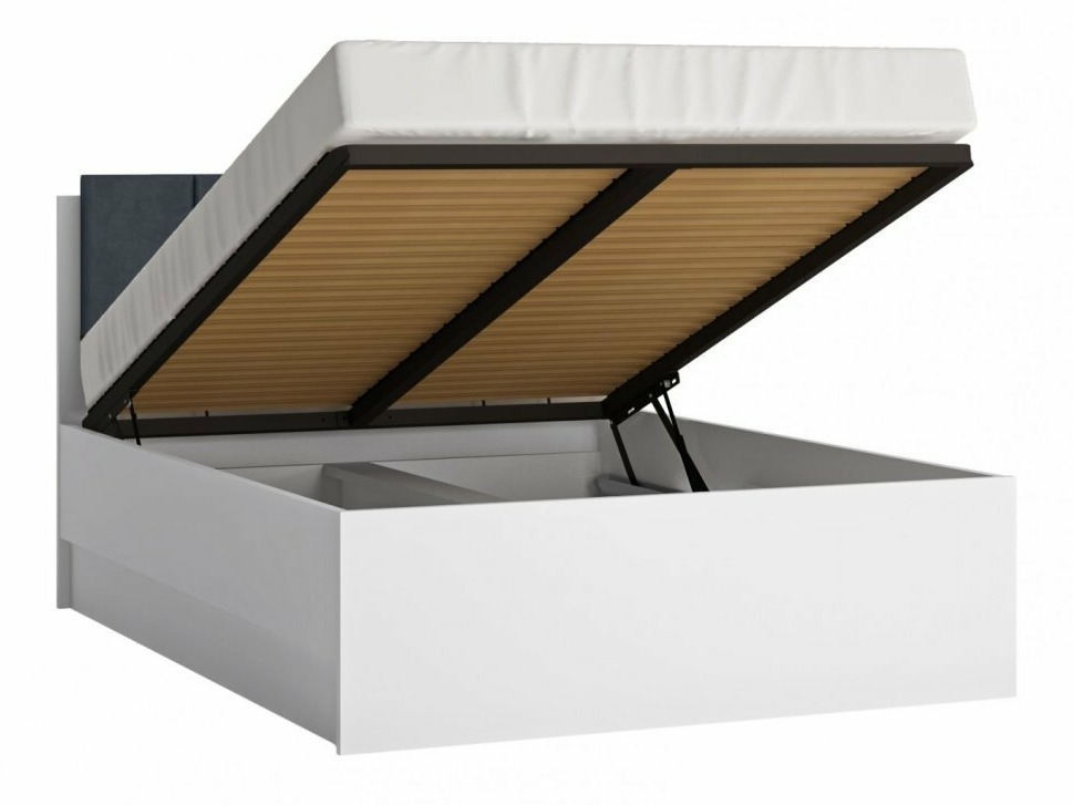 Guļamistabas komplekts Feldeli 122 (Balts + Glancēts balts)