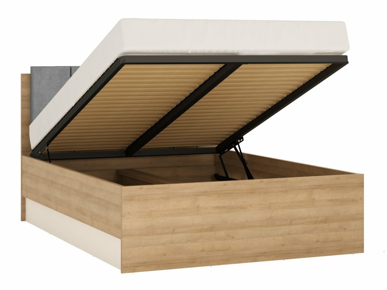 Guļamistabas komplekts Feldeli 122 (Riviera ozols + Glancēts balts)