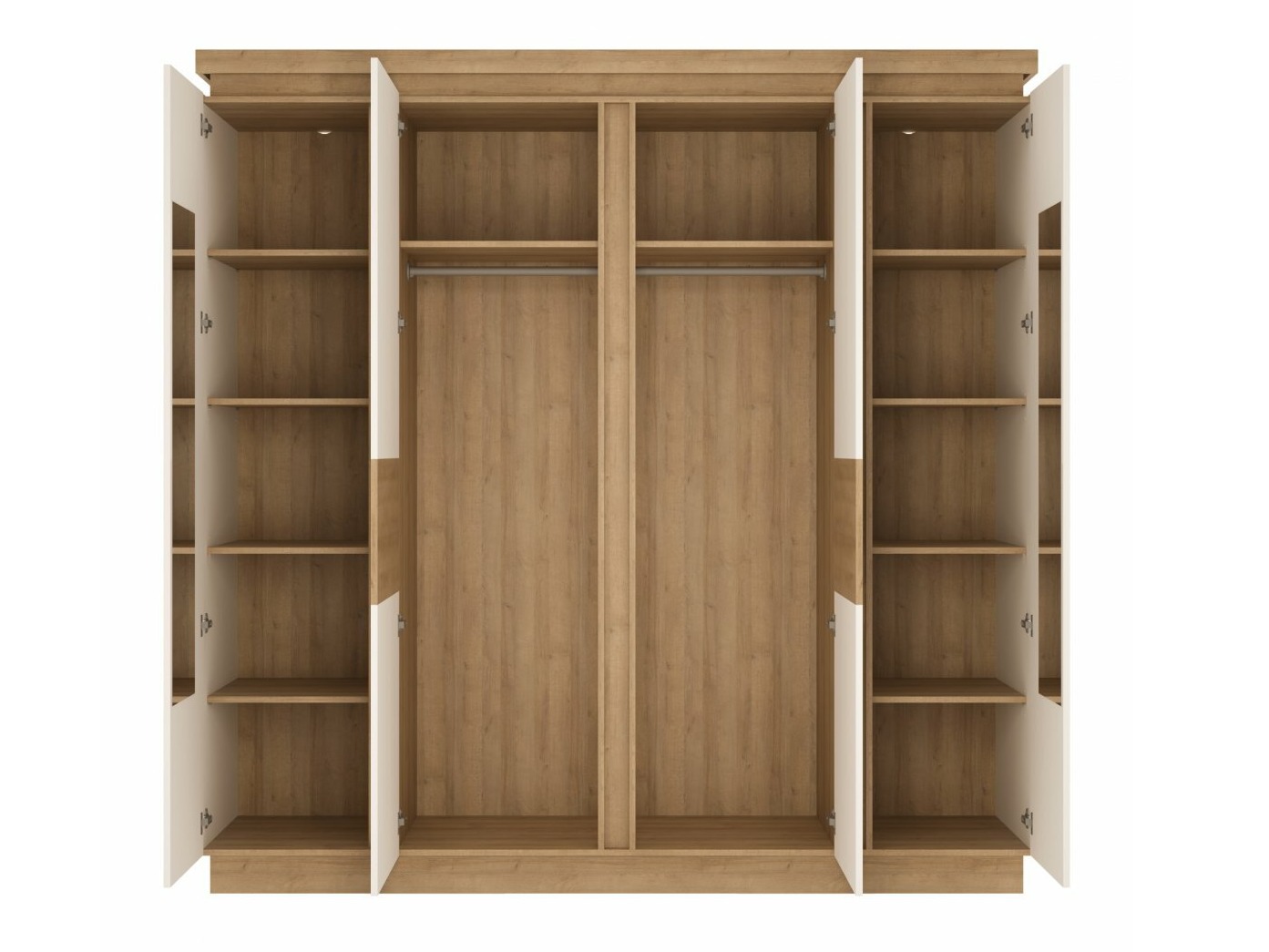 Guļamistabas komplekts Feldeli 122 (Riviera ozols + Glancēts balts)