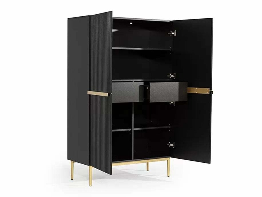 Viesistabas komplekts Melfelu 141 (Melns)