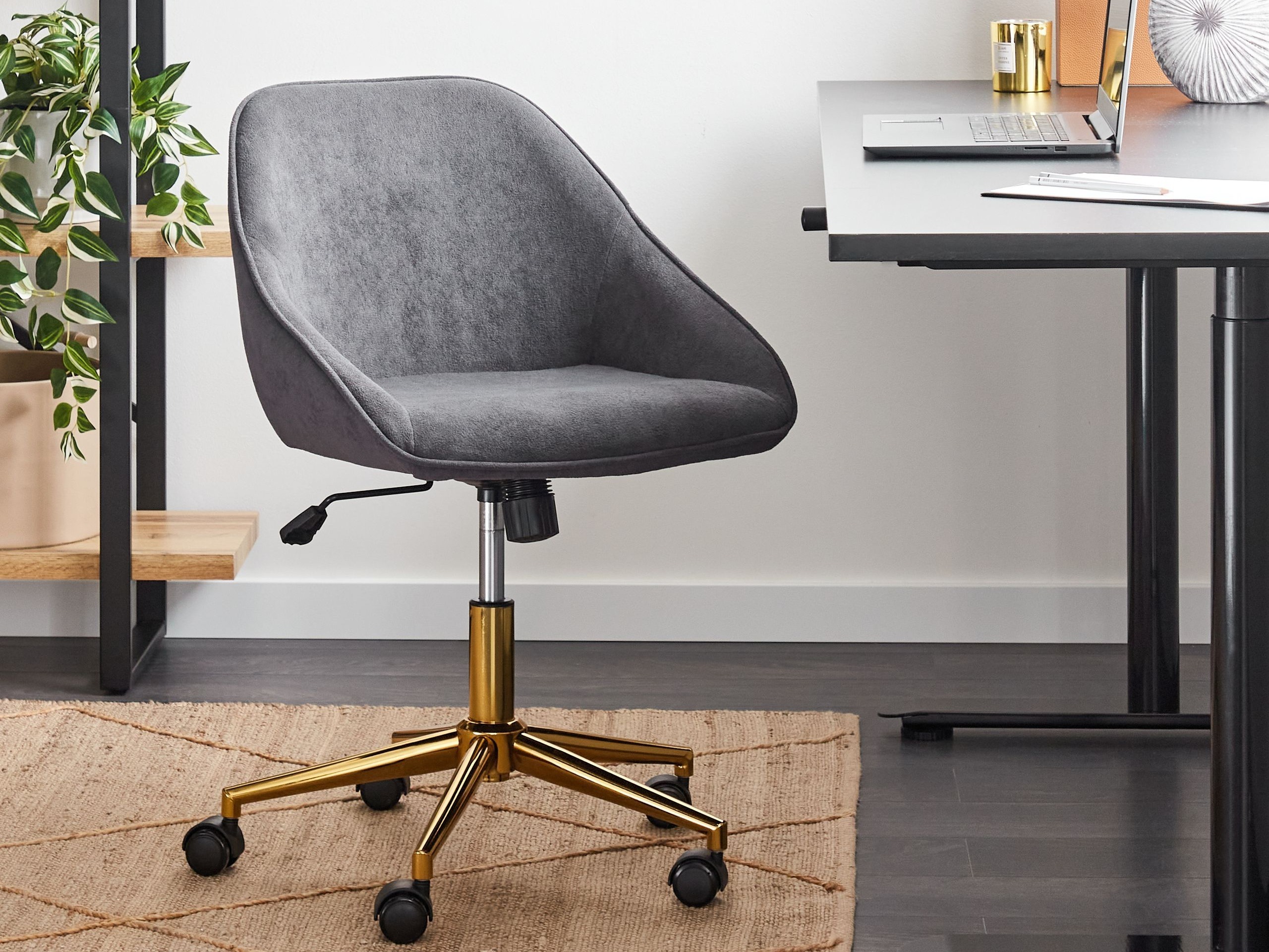 Офисный стул Berwyn 2770 (Серый + Золотой)