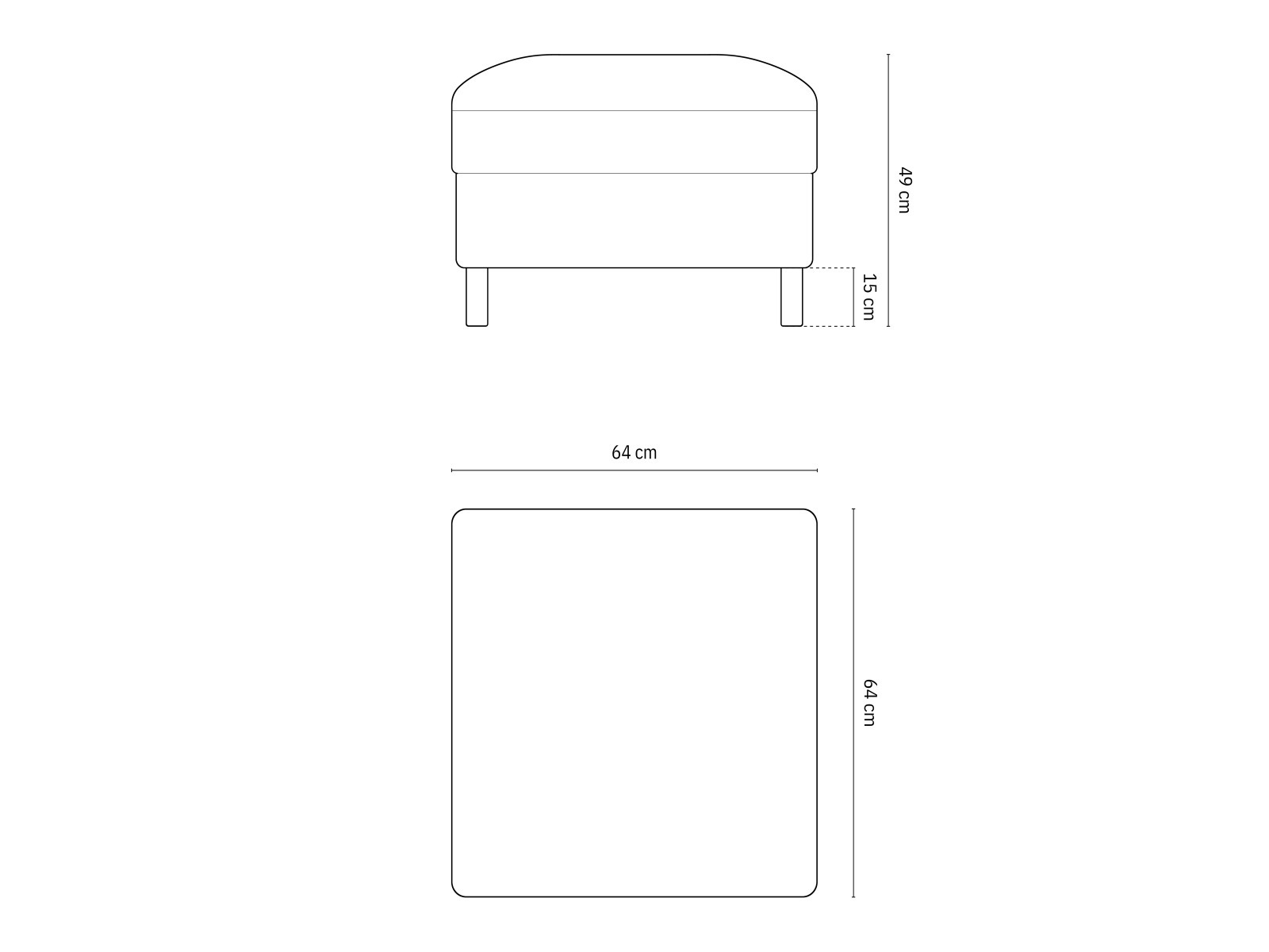 Pufs Delavie 107 (Paris Cream)