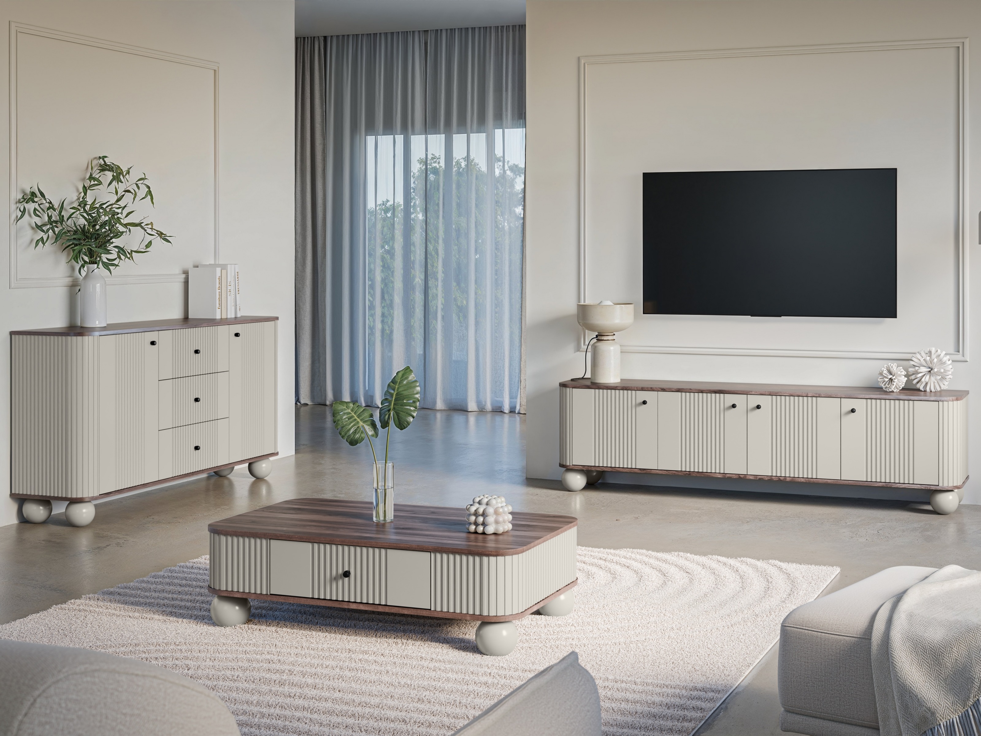 TV galds Fioveso 101 (Kašmirs + Rieksts)