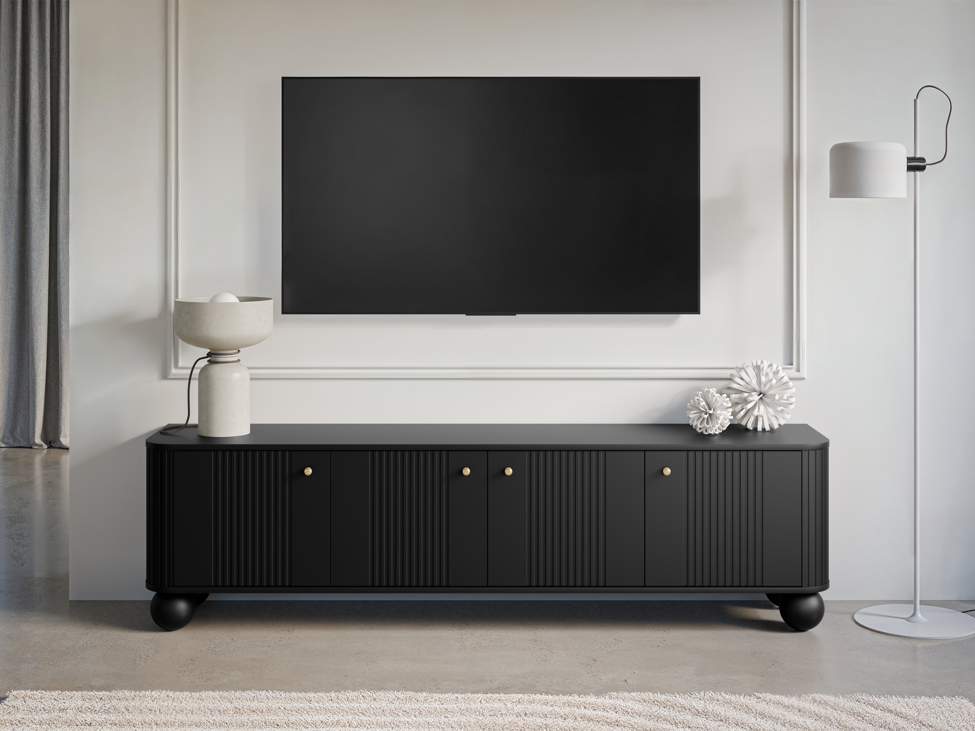 TV galds Fioveso 101 (Melns)