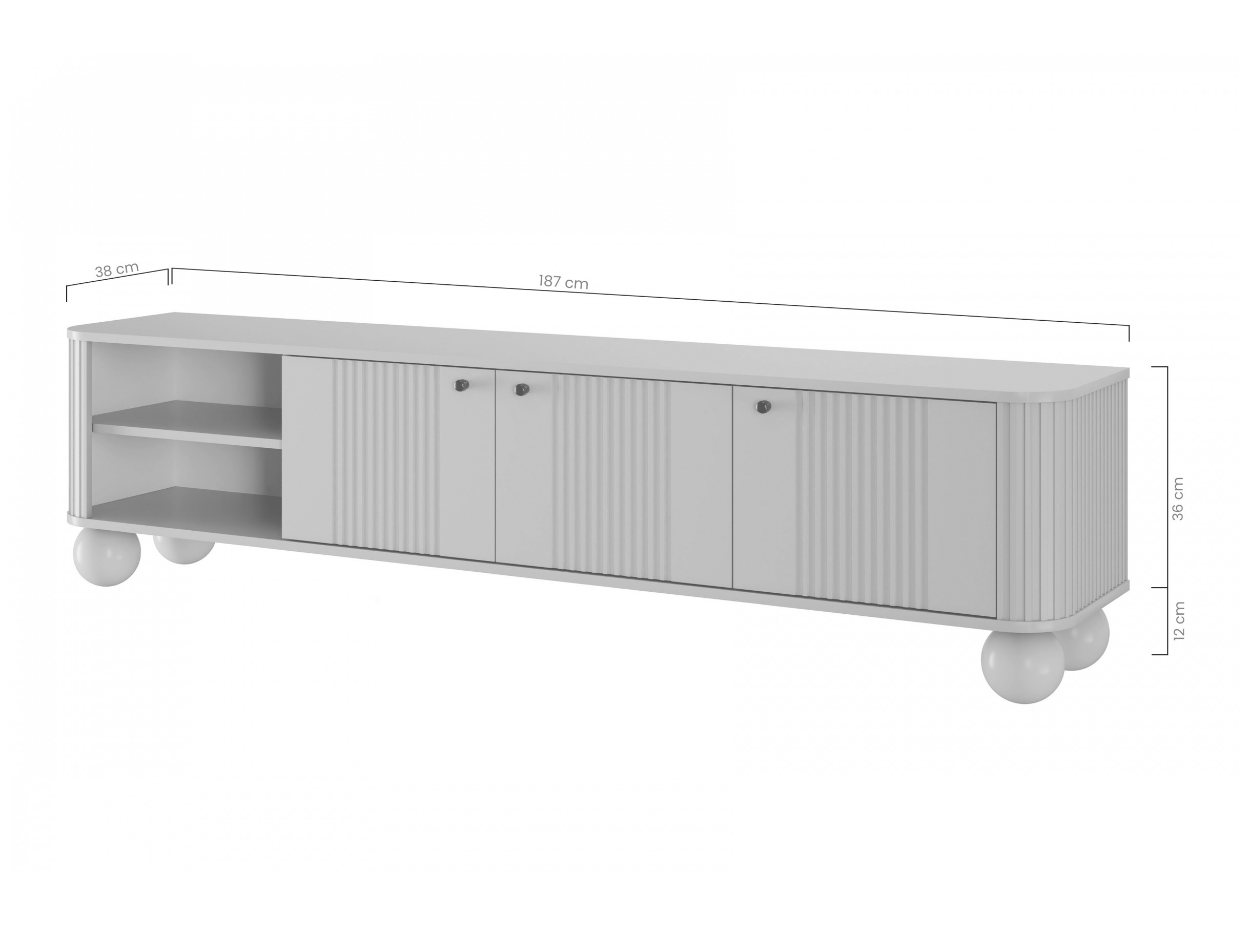 TV galds Fioveso 102 (Kašmirs + Rieksts)