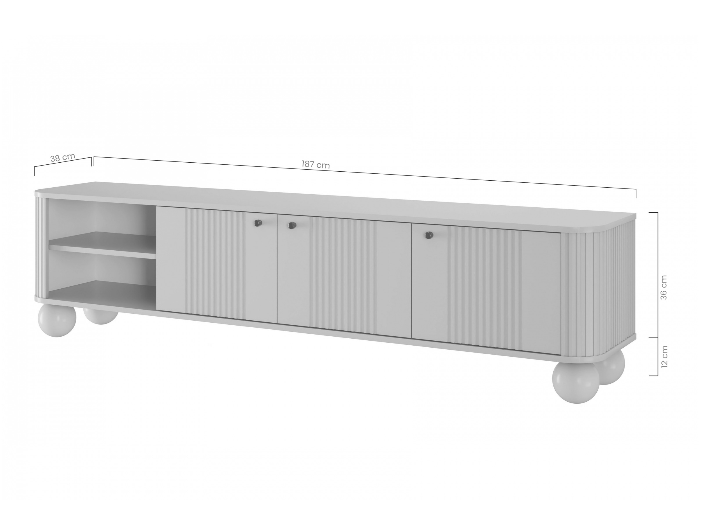 TV galds Fioveso 102 (Melns)