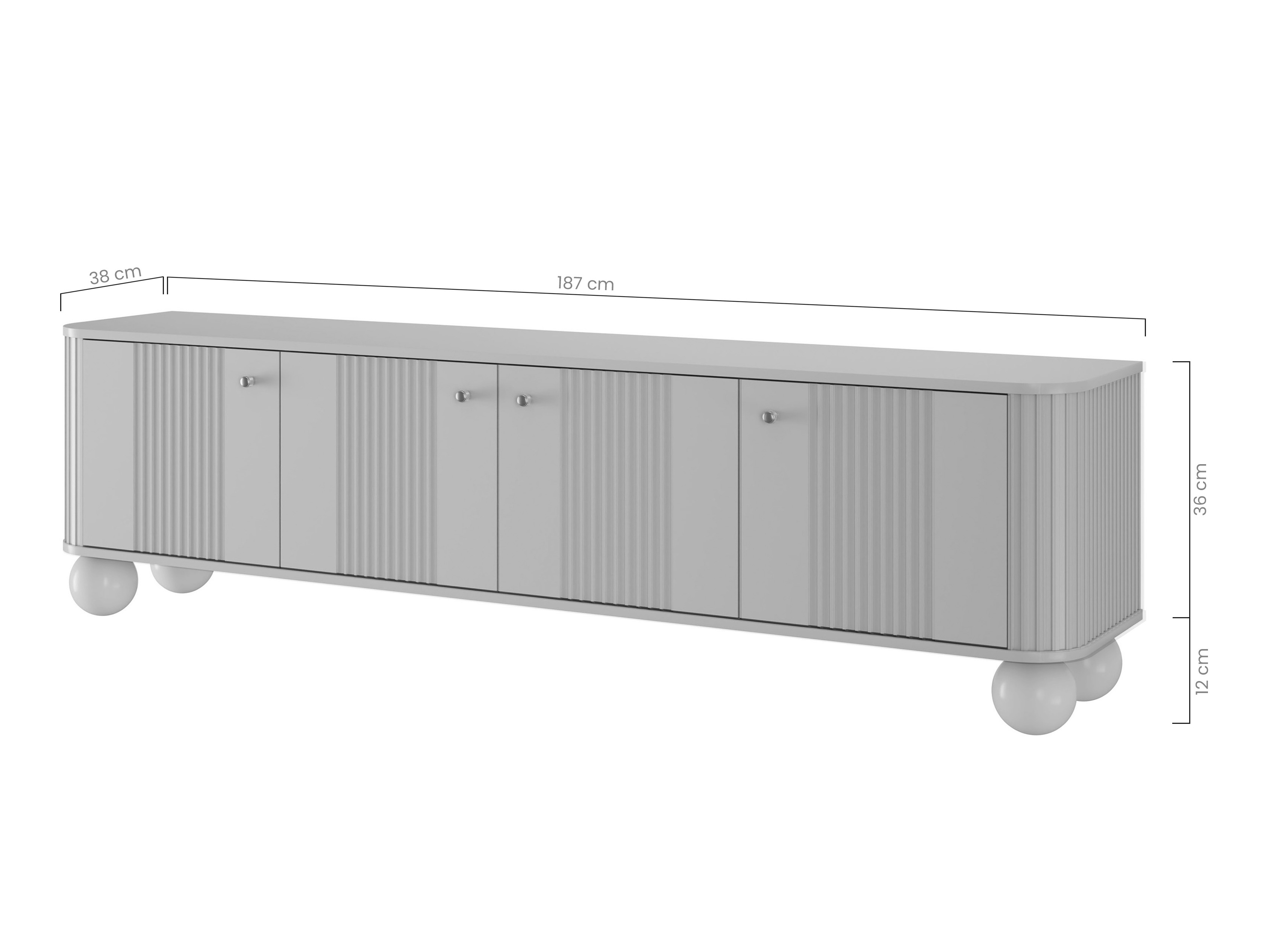 ТВ тумба Fioveso 101 (Кашемир + Орех)