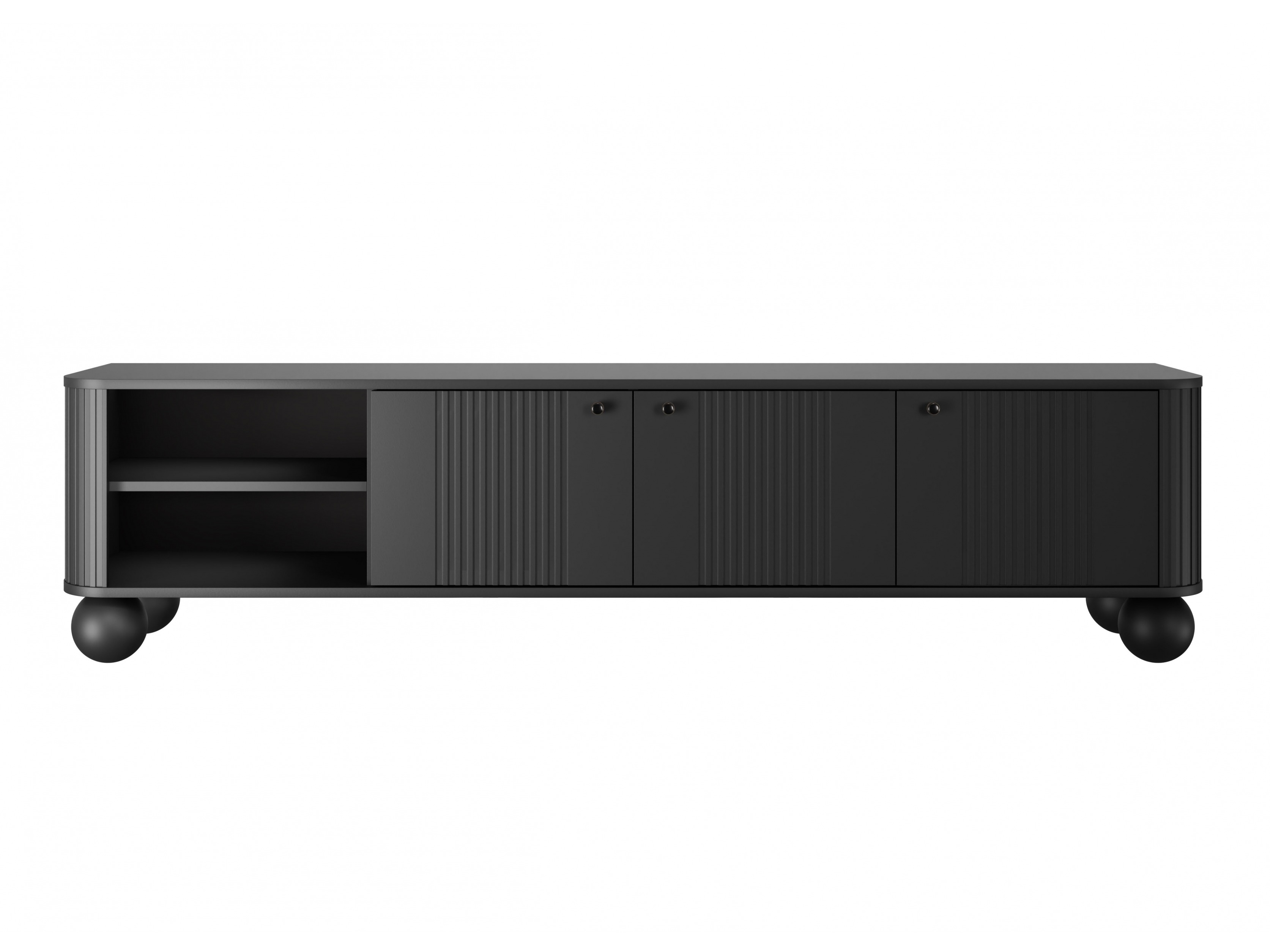 ТВ тумба Fioveso 102 (Чёрный)