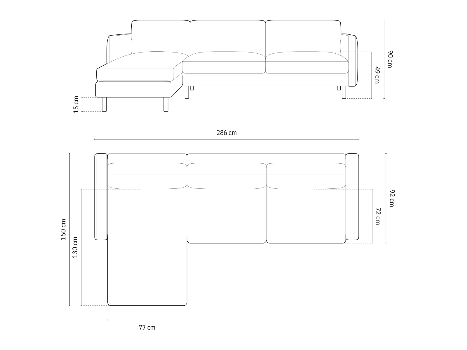 Угловой диван Delavie 105 (Paris Khaki)