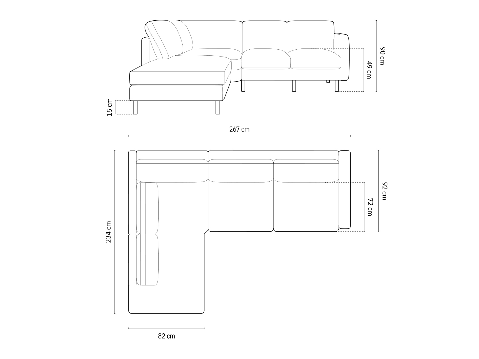 Угловой диван Delavie 106 (Puente 68)