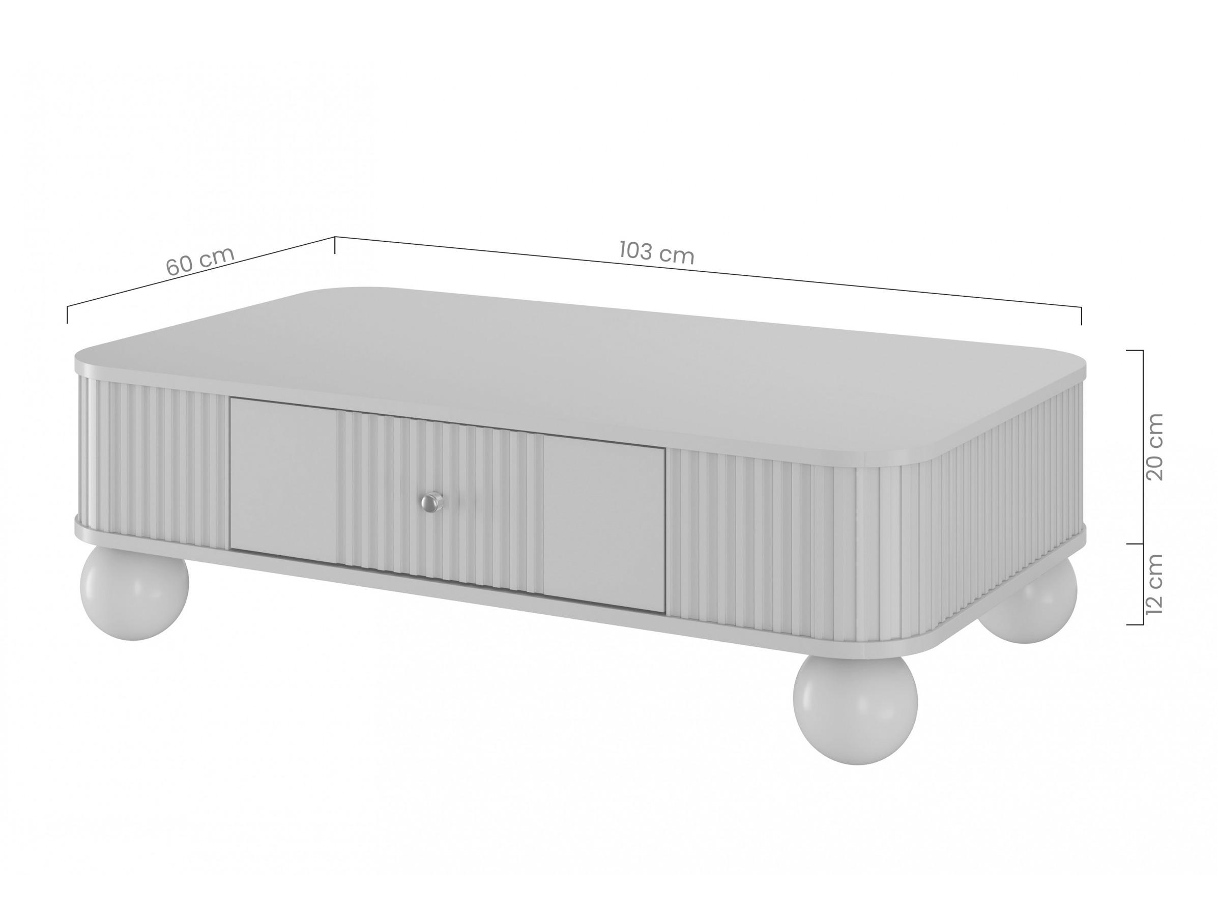Žurnālu galdiņš Fioveso 100 (Kašmirs)