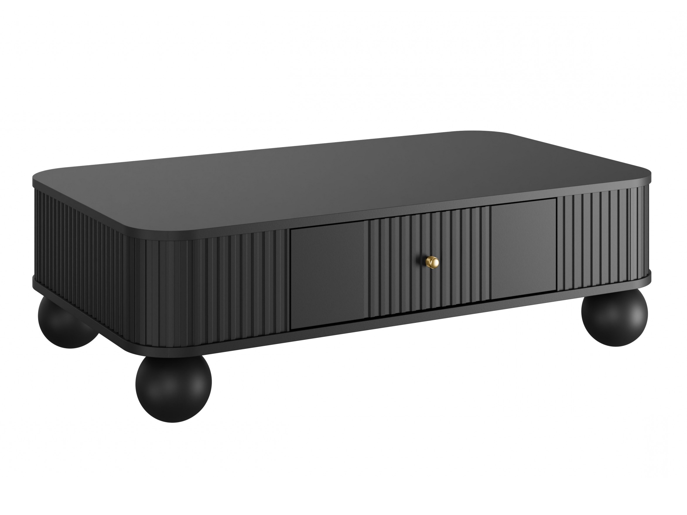 Žurnālu galdiņš Fioveso 100 (Melns)