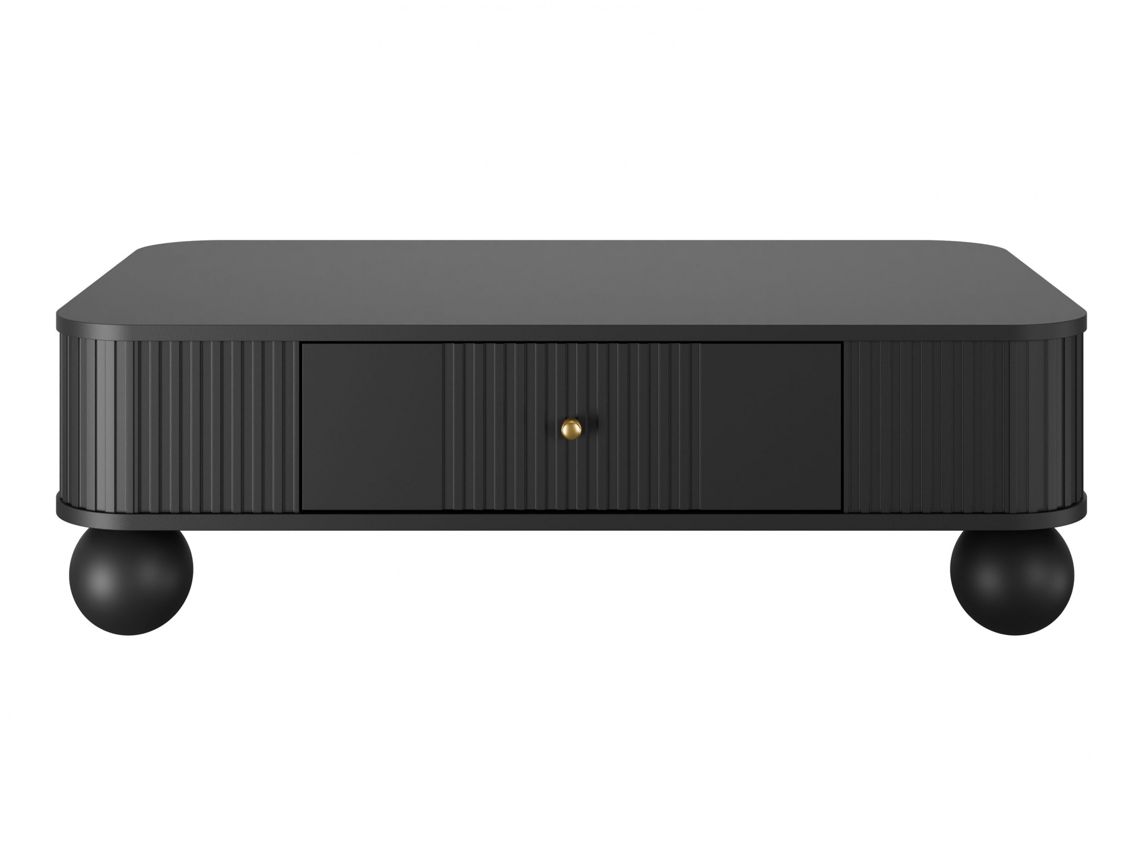 Žurnālu galdiņš Fioveso 100 (Melns)