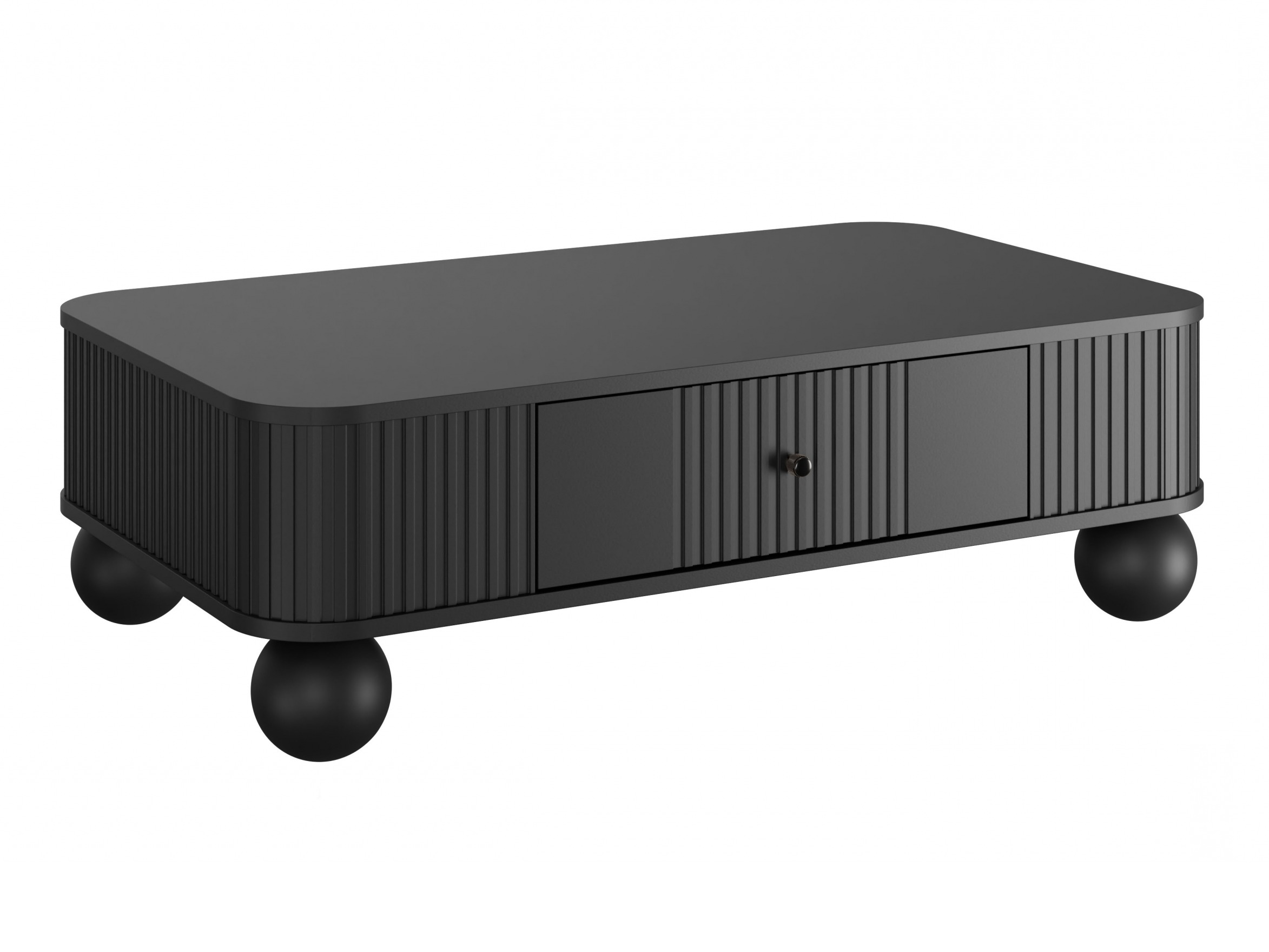 Žurnālu galdiņš Fioveso 100 (Melns)