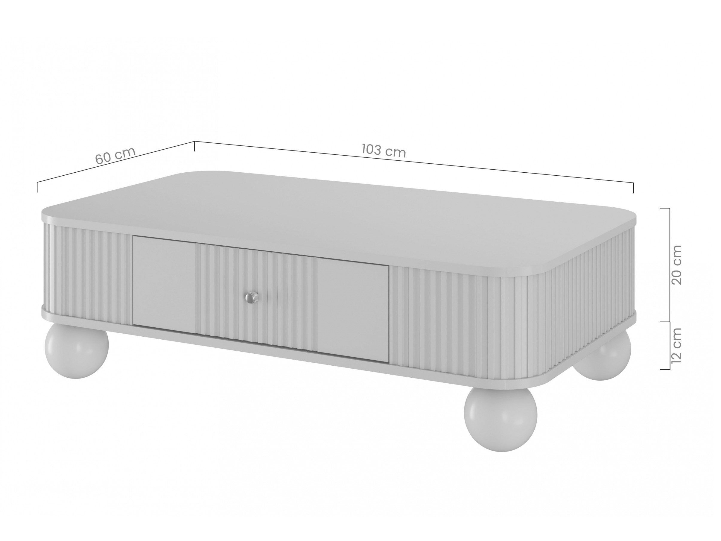 Žurnālu galdiņš Fioveso 100 (Melns)