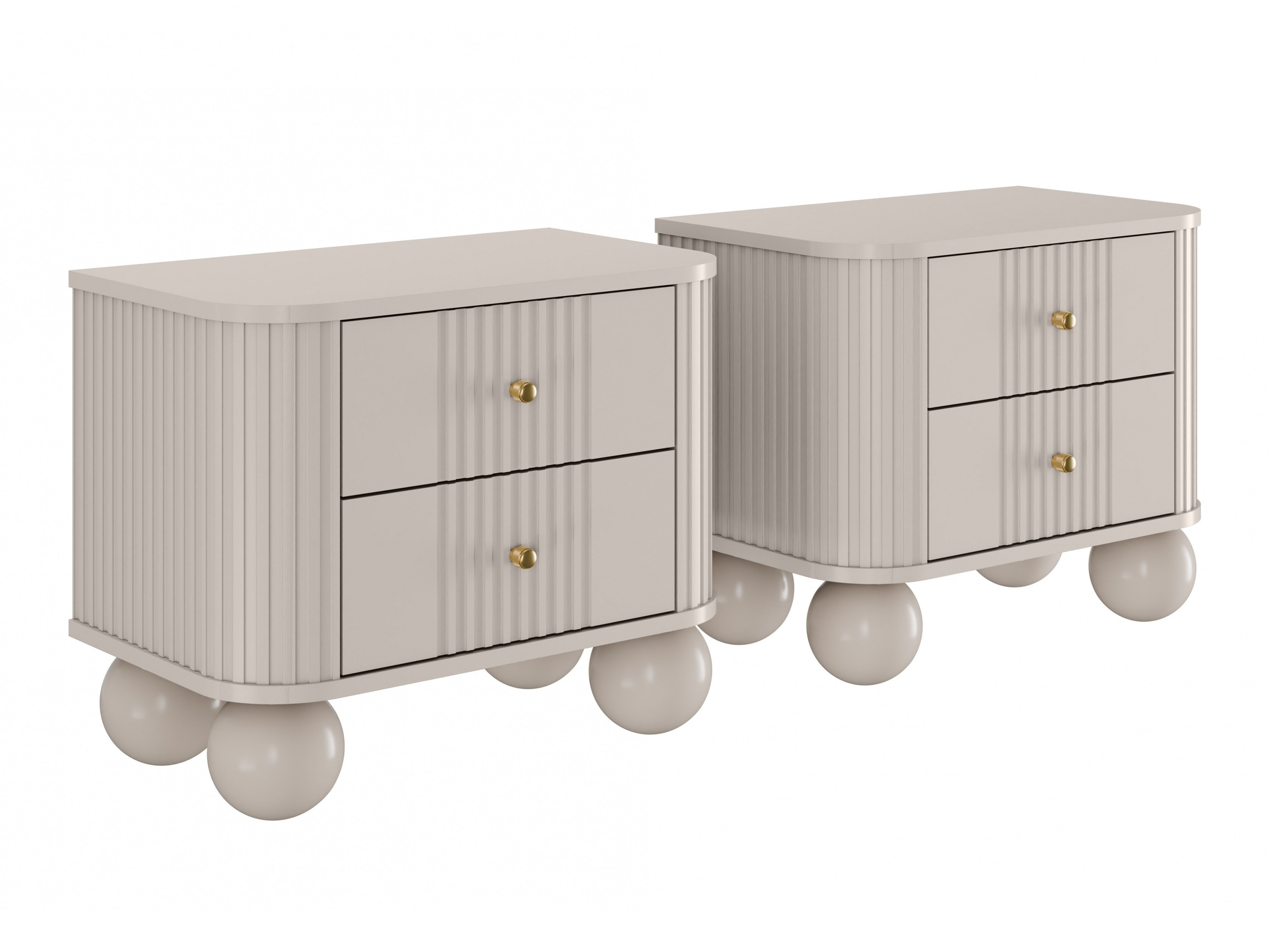 Комплект прикроватных тумбочек Fioveso 104 (Кашемир)