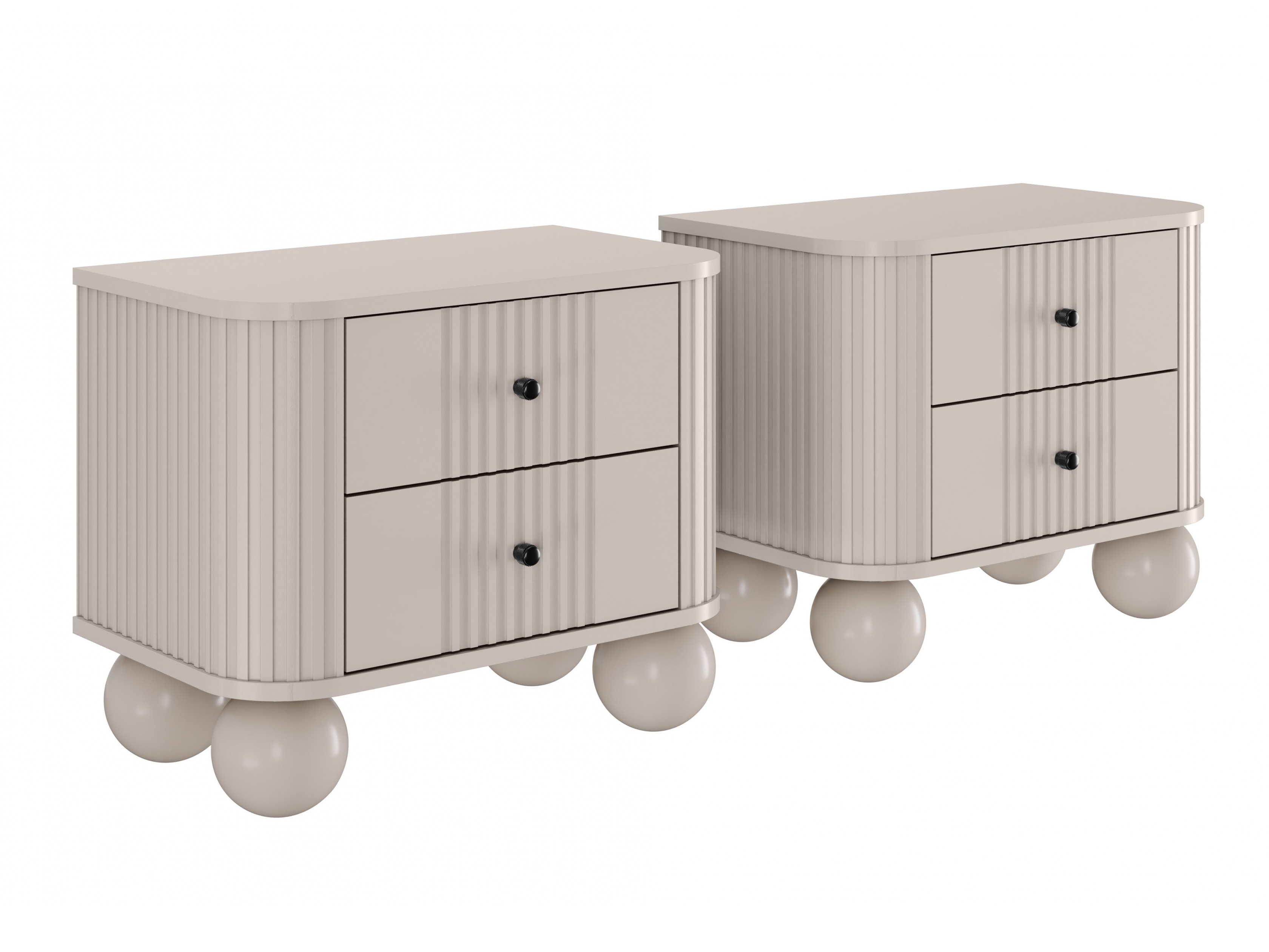 Комплект прикроватных тумбочек Fioveso 104 (Кашемир)