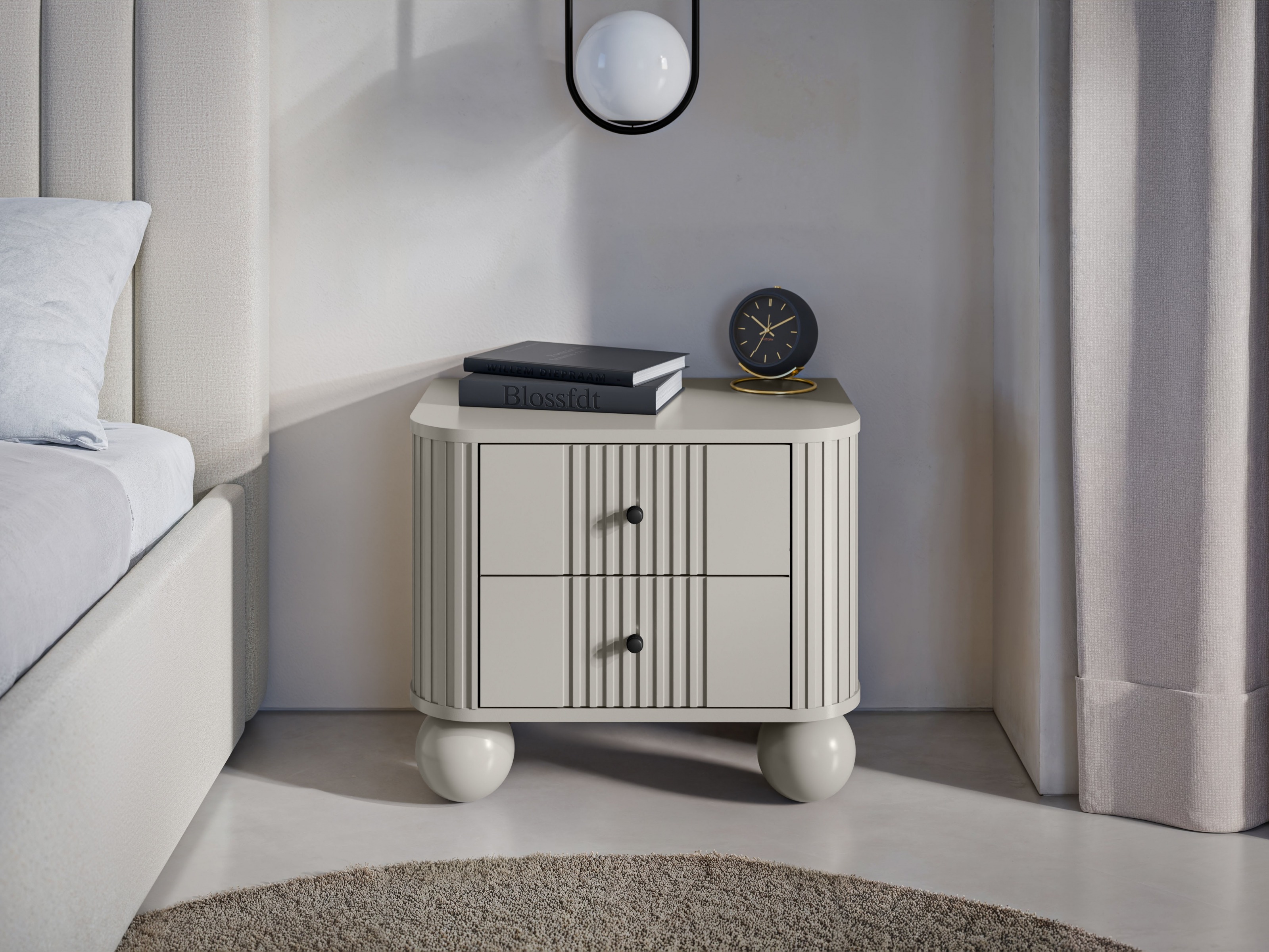 Комплект прикроватных тумбочек Fioveso 104 (Кашемир)