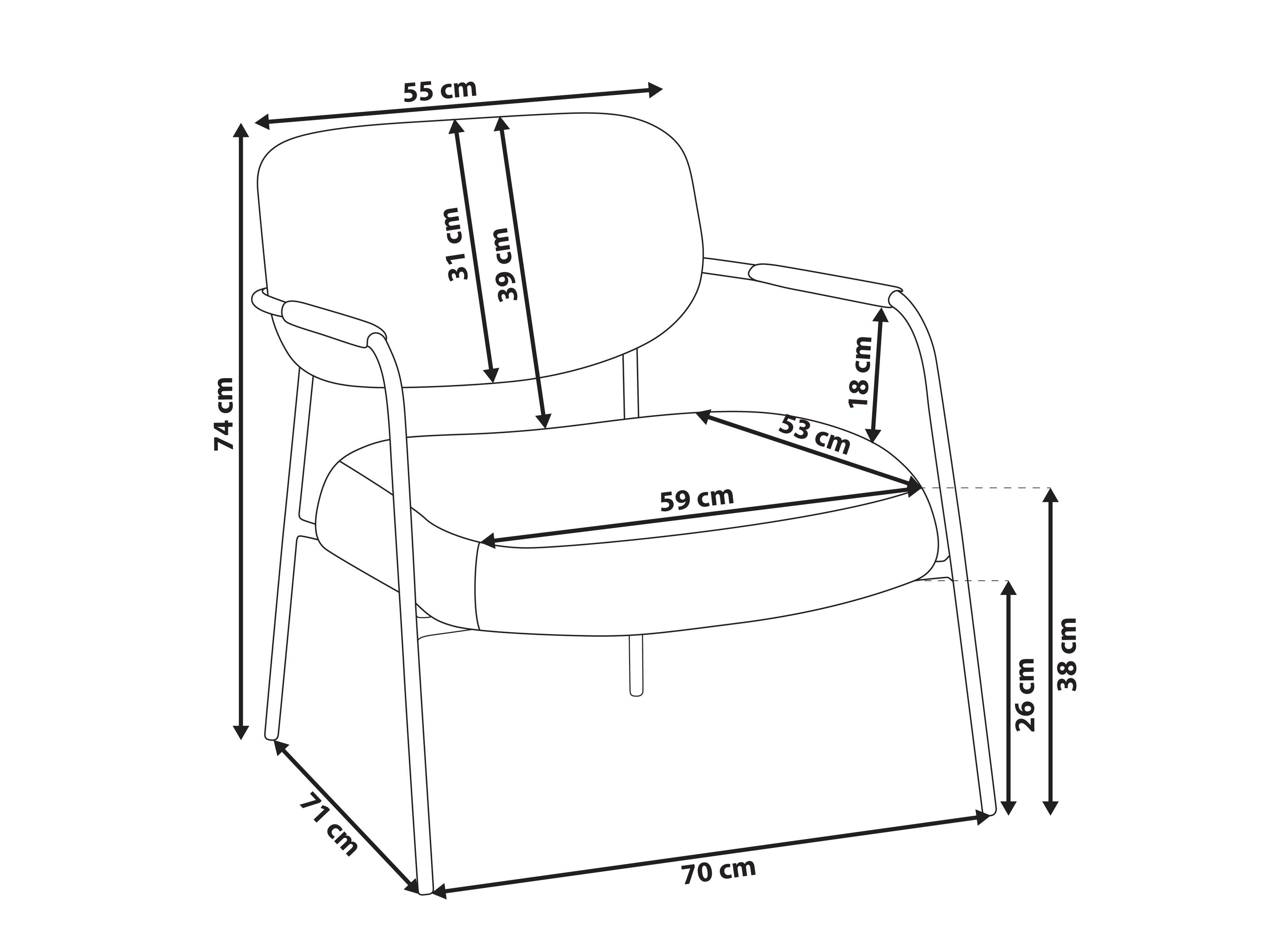 Кресло Berwyn 2788 (Серый)