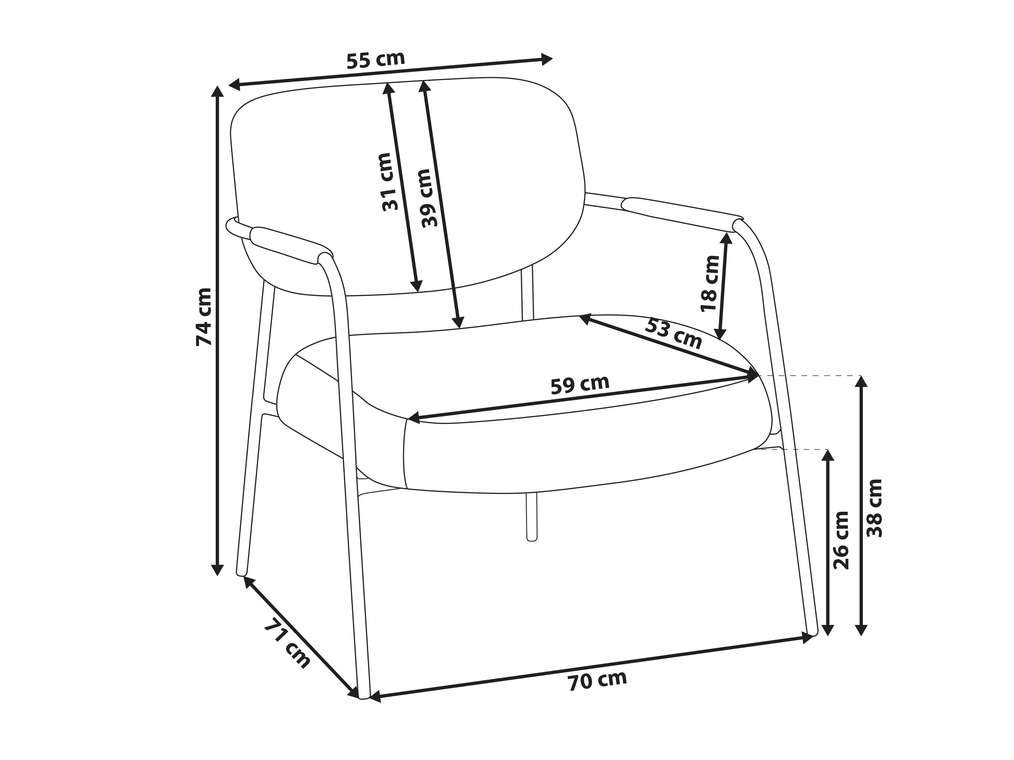 Кресло Berwyn 2788 (Светло-бежевый)