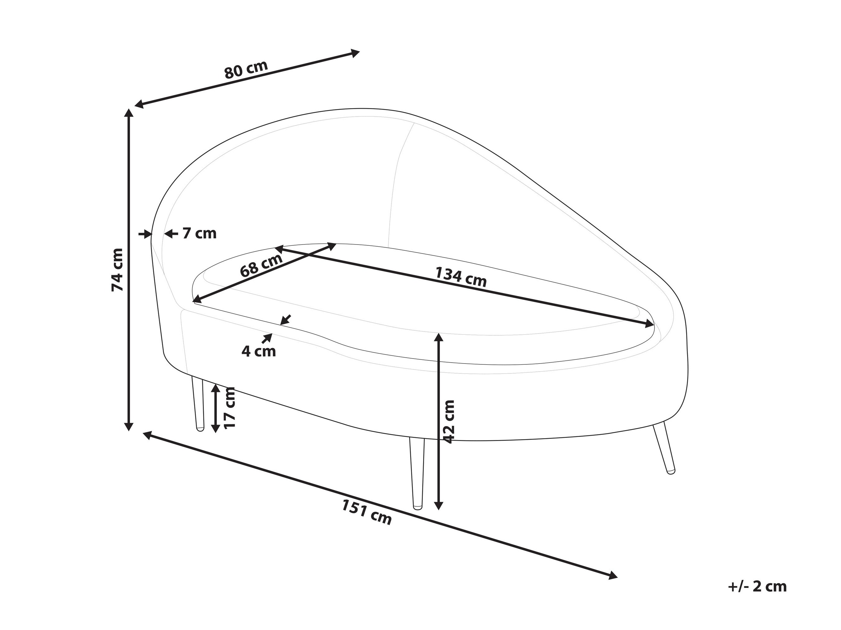 Kušete Berwyn 2787 (Oranžs)