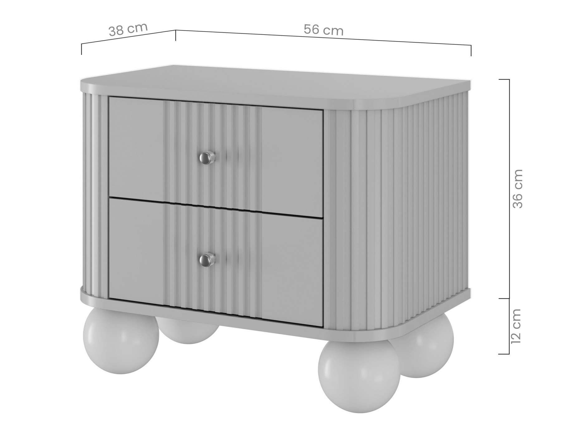 Naktsgaldiņu komplekts Fioveso 104 (Kašmirs)