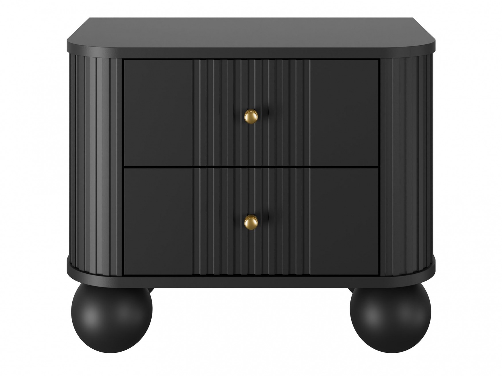 Naktsgaldiņu komplekts Fioveso 104 (Melns)