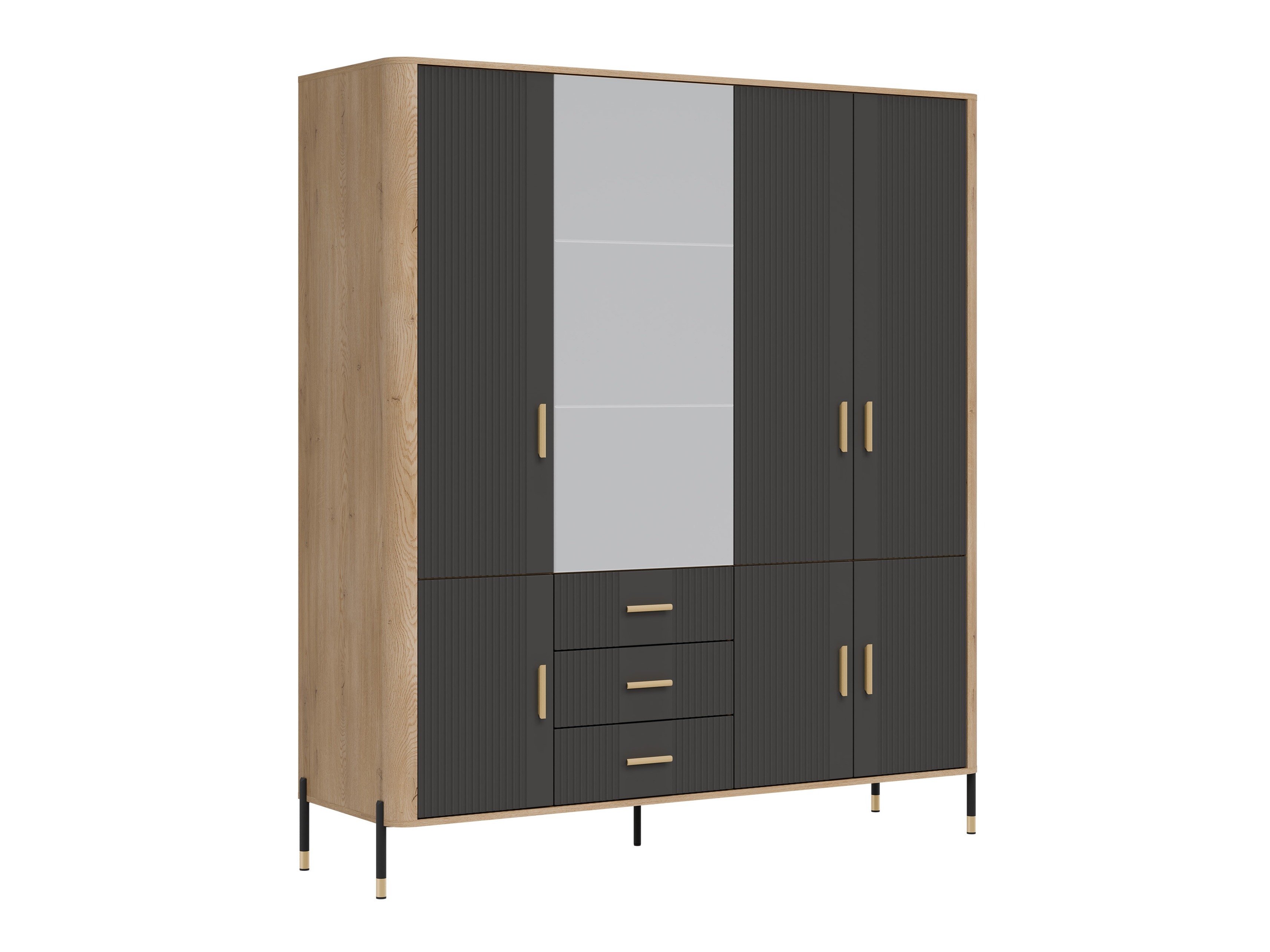 Skapis Flosora 135 (Antracīts)