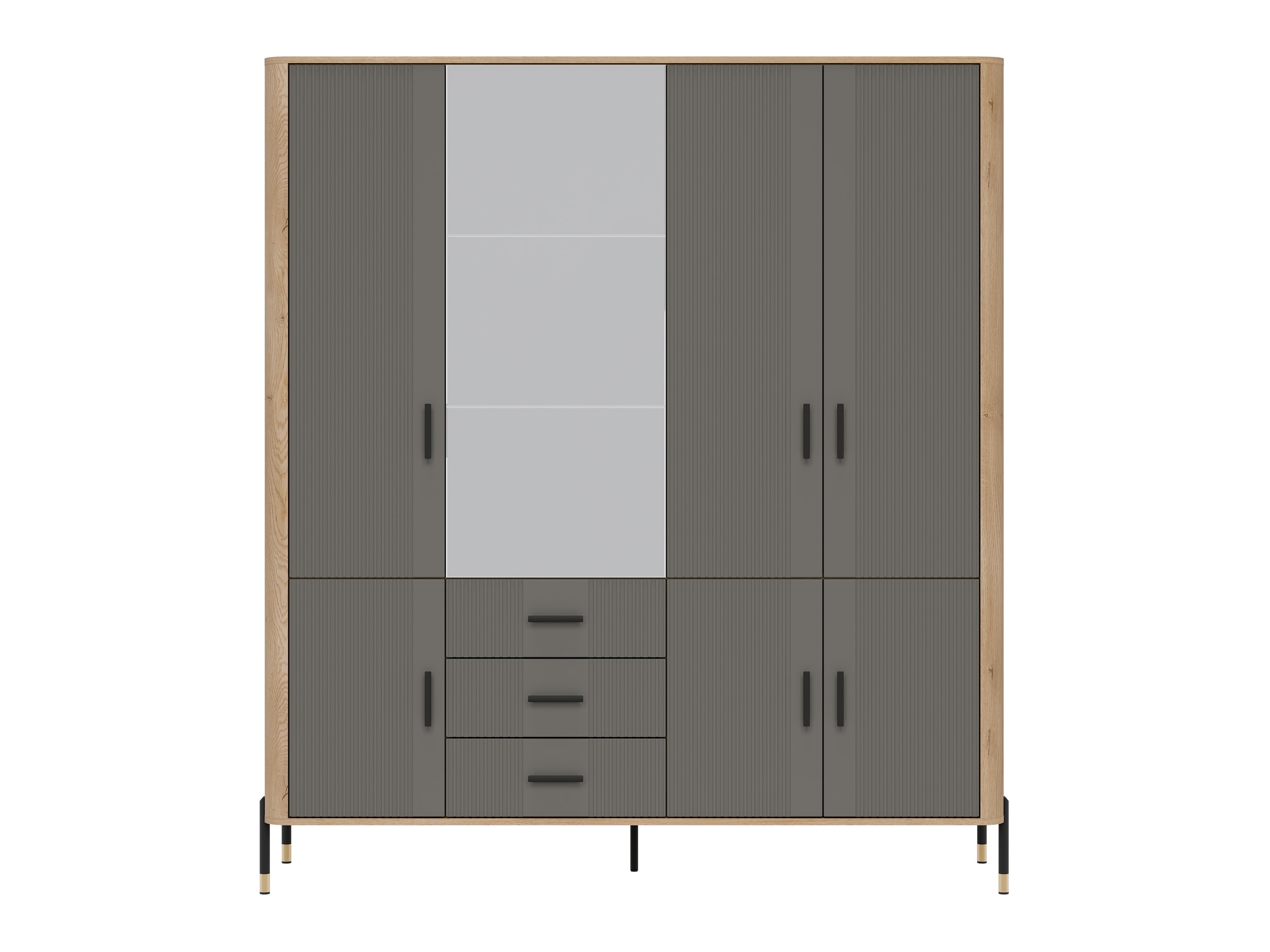 Skapis Flosora 135 (Pelēks)