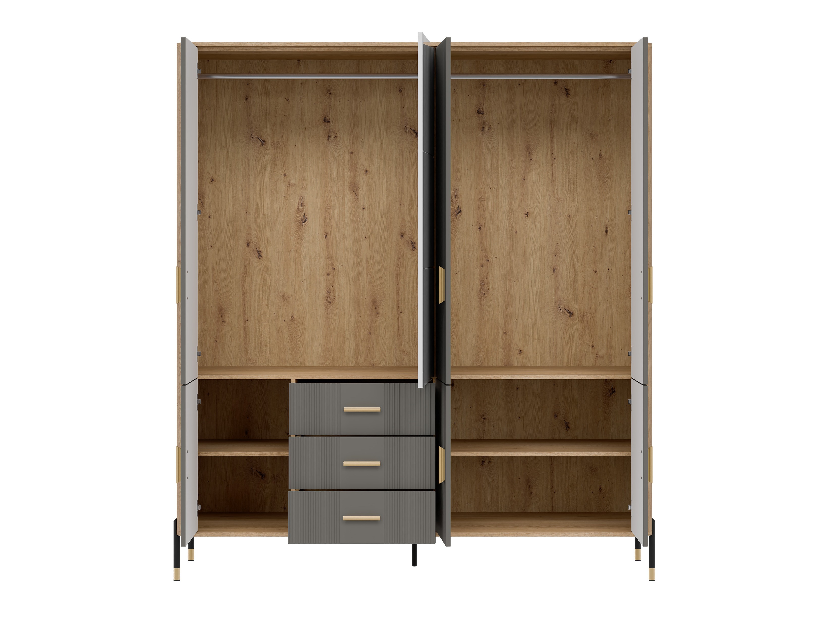 Skapis Flosora 135 (Pelēks)