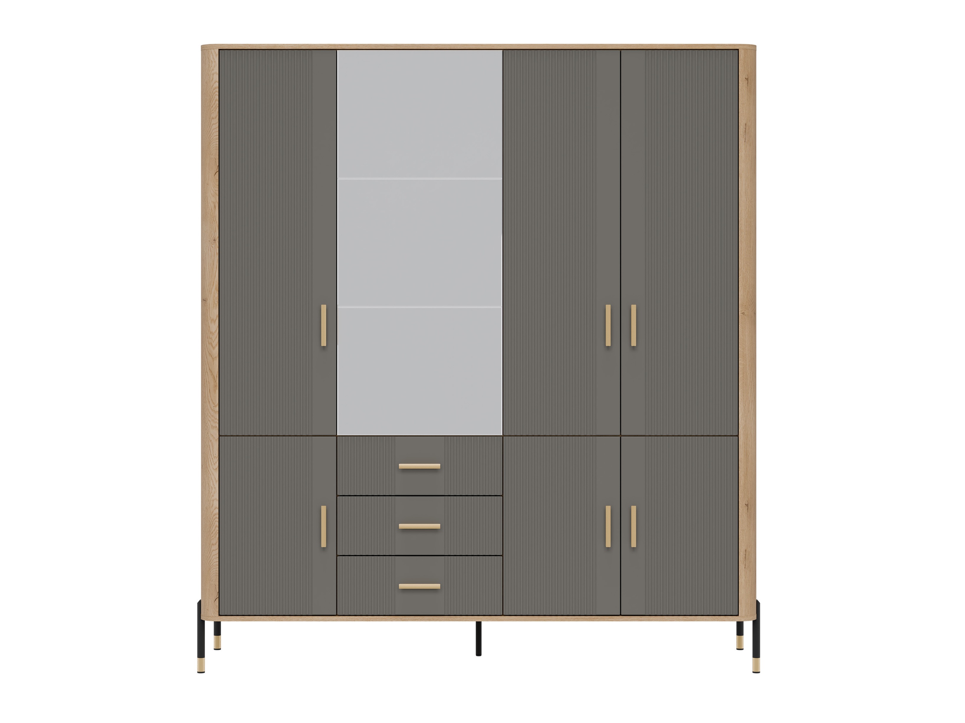 Skapis Flosora 135 (Pelēks)