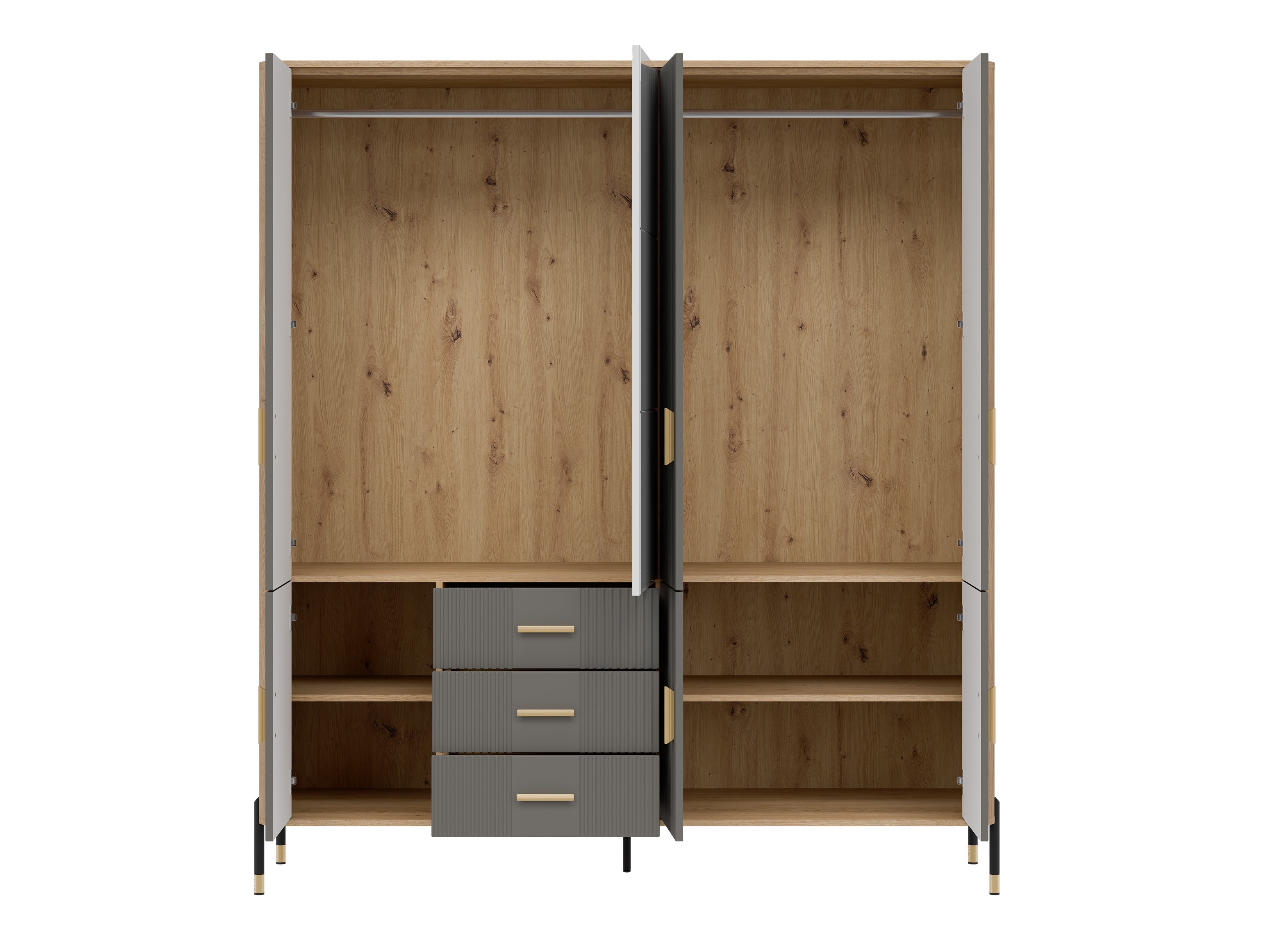 Skapis Flosora 135 (Pelēks)