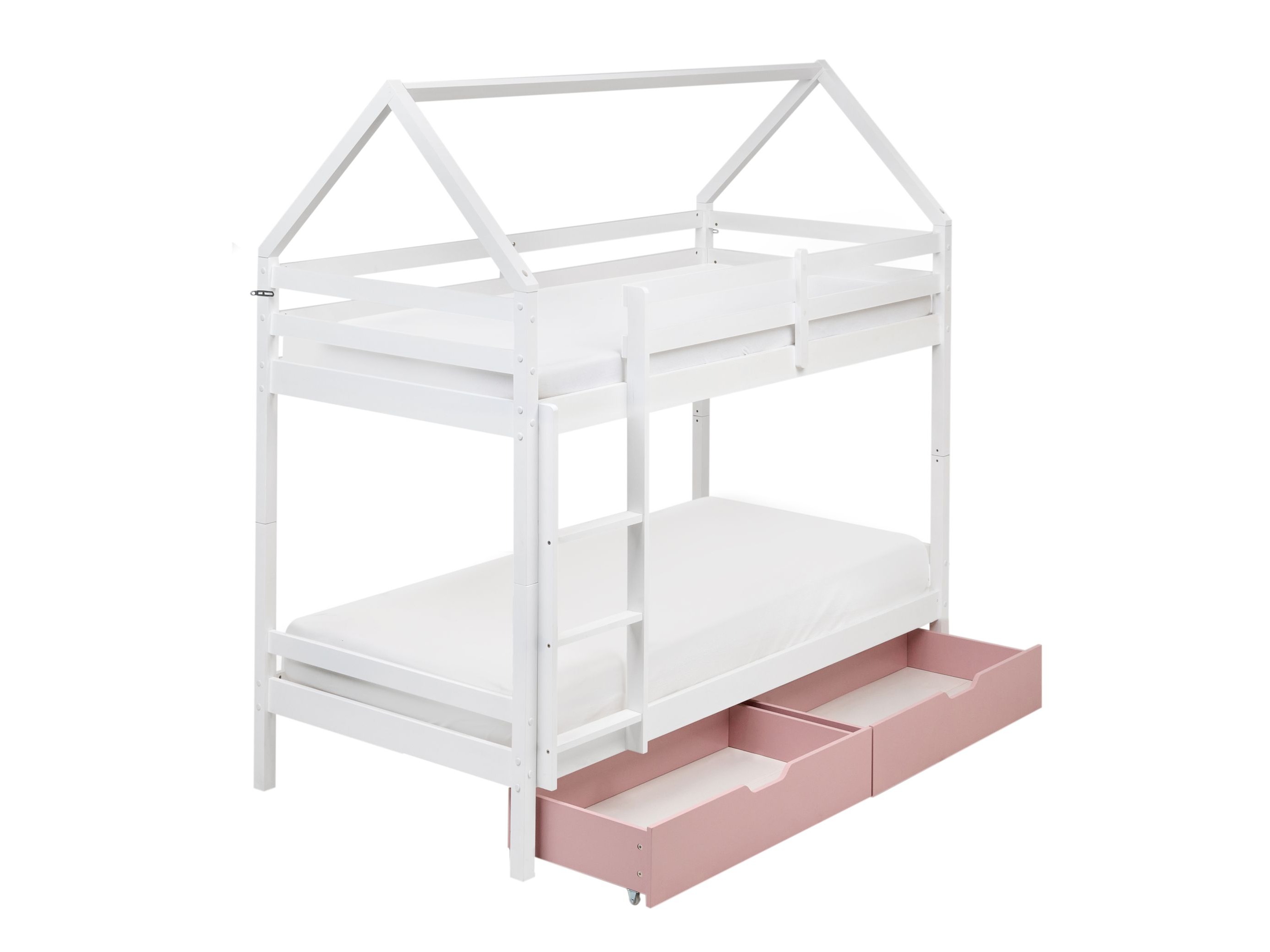 Divstāvu gulta Berwyn 2794 (Balts + Tumši rozā)