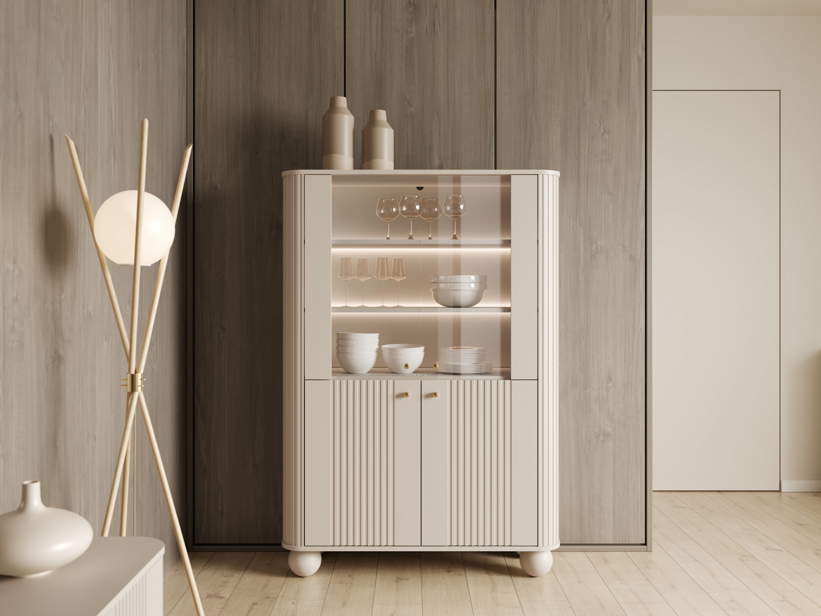 Стеллаж Fioveso 105 (Кашемир)