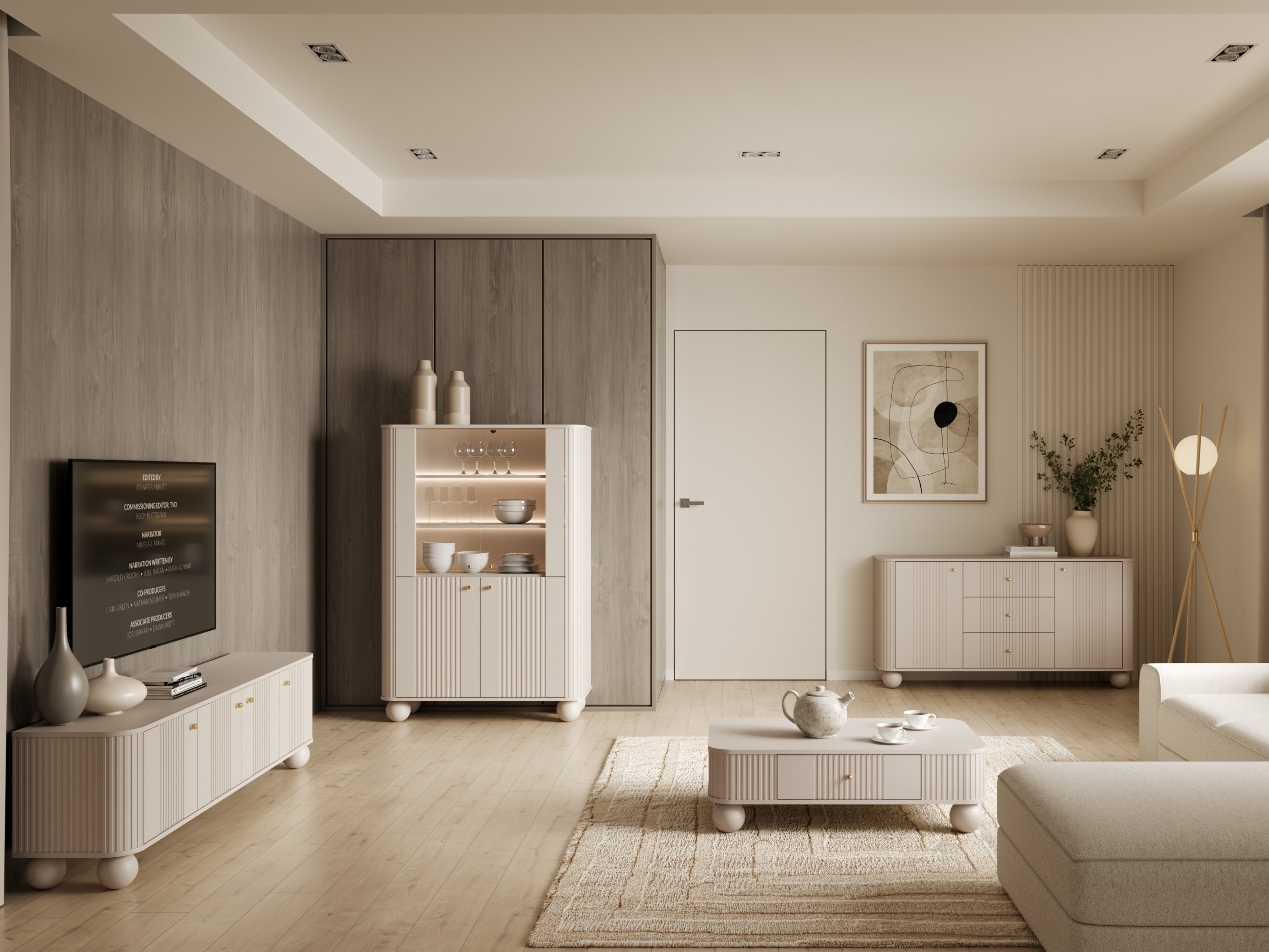 Стеллаж Fioveso 105 (Кашемир)