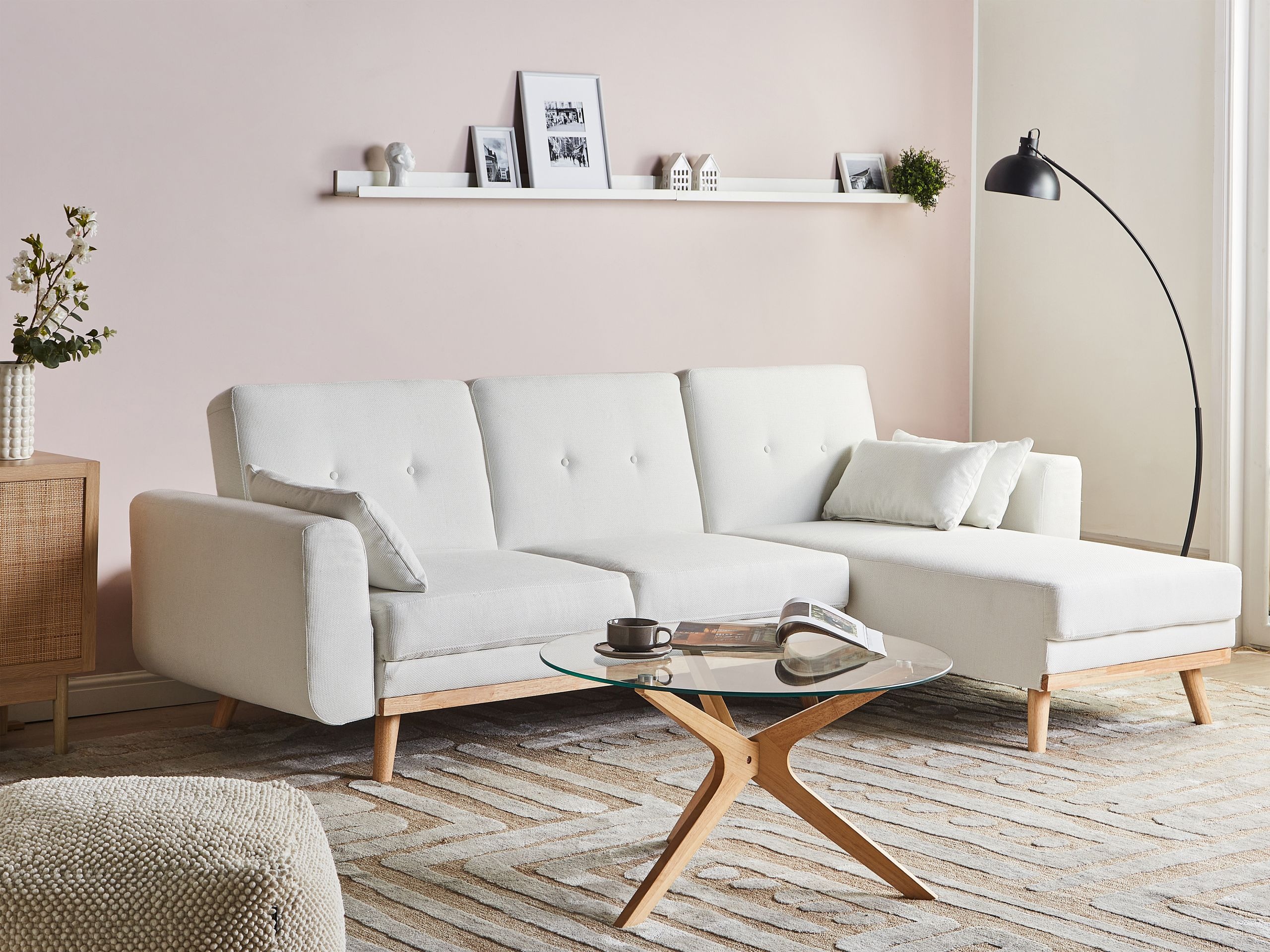 Stūra dīvāns Berwyn 2795 (Balts)