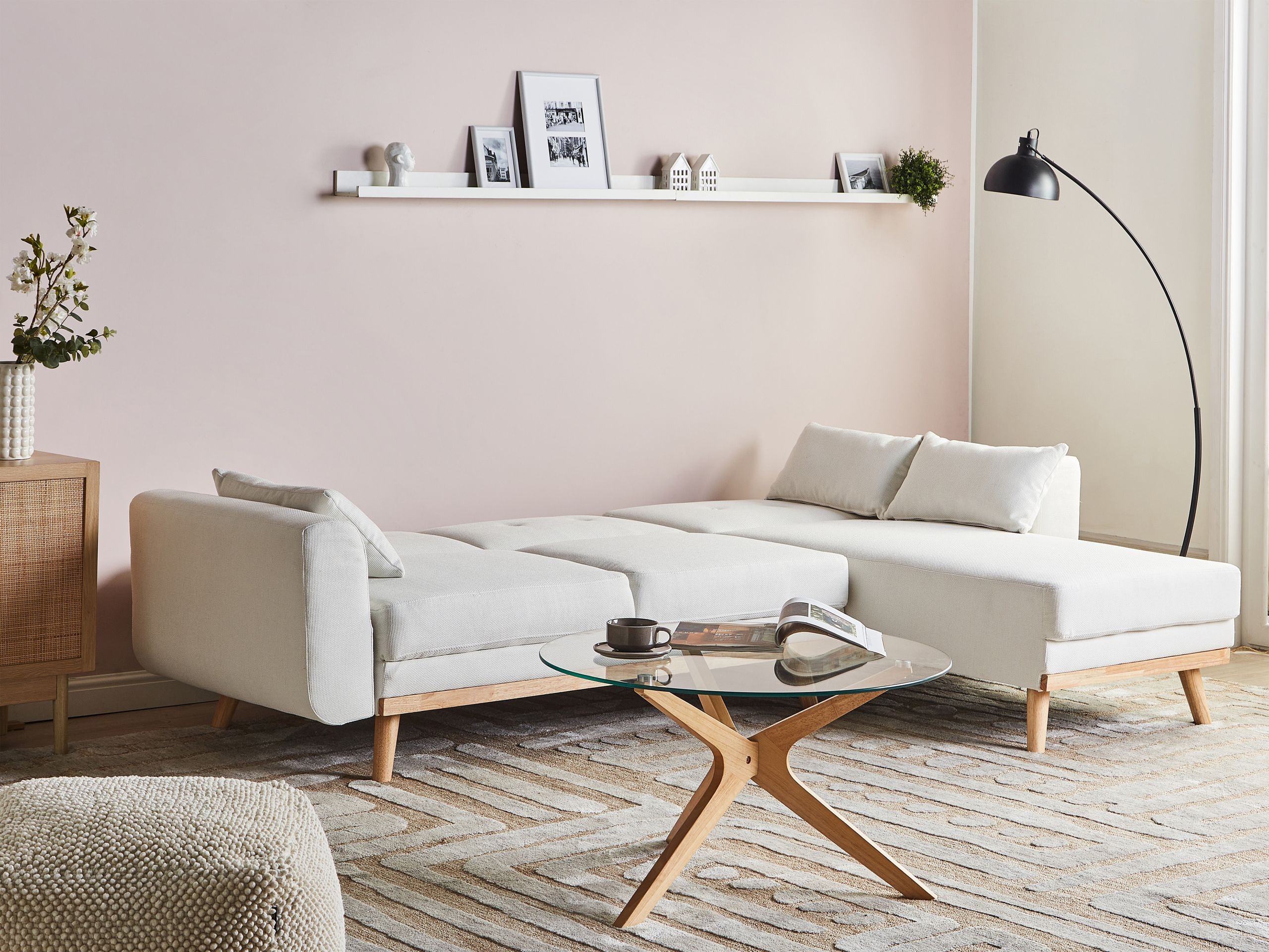 Stūra dīvāns Berwyn 2795 (Balts)