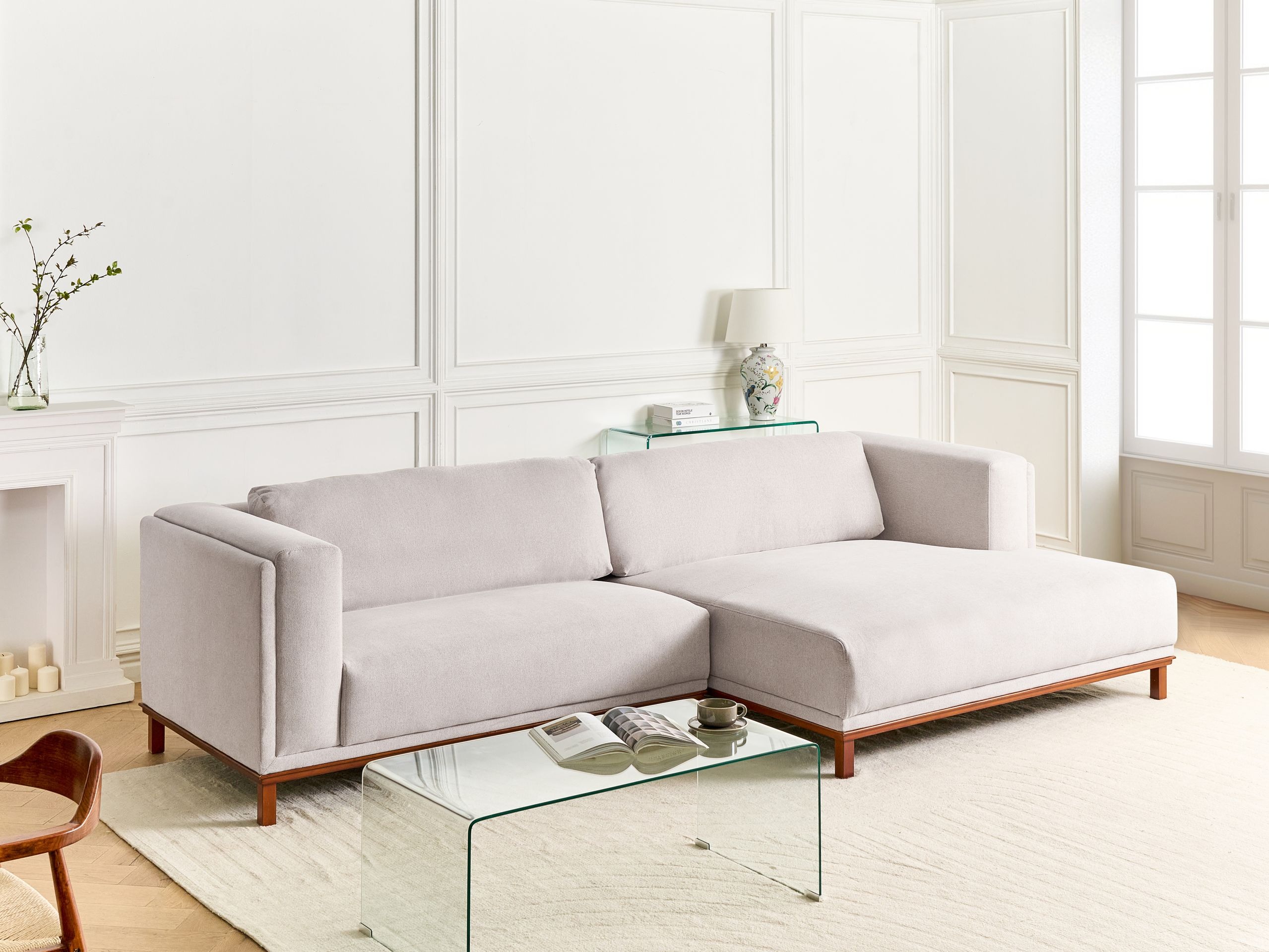 Stūra dīvāns Berwyn 2798 (Gaiši bēšs)