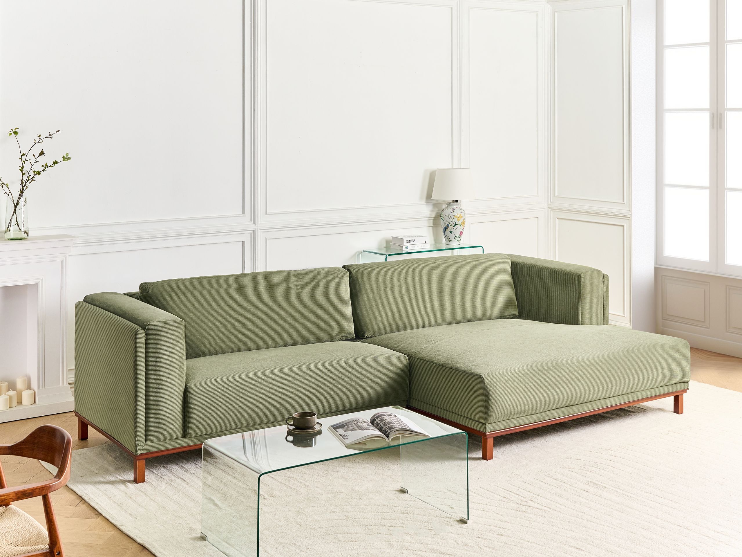 Stūra dīvāns Berwyn 2798 (Zaļš)