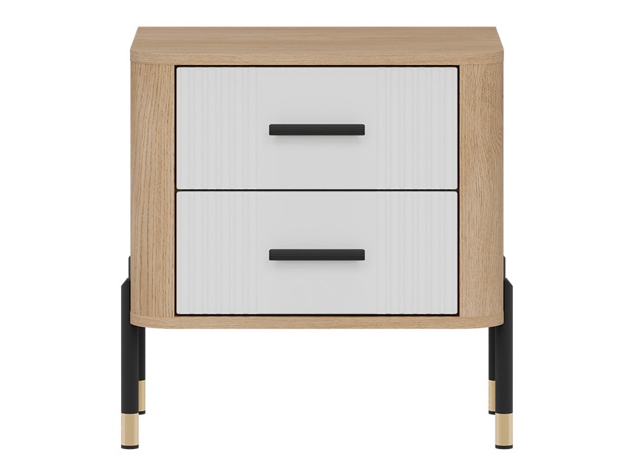 Прикроватная тумбочка Flosora 140 (Белый)